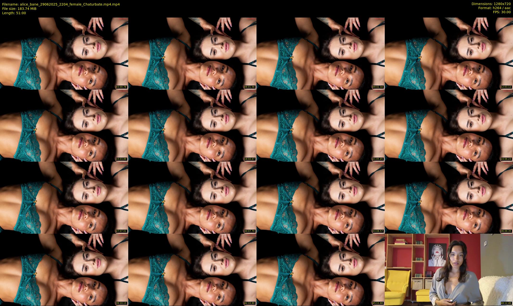 alice_bane — 51 minute Chaturbate female cam show recording, 720p, Jun 29, 2025