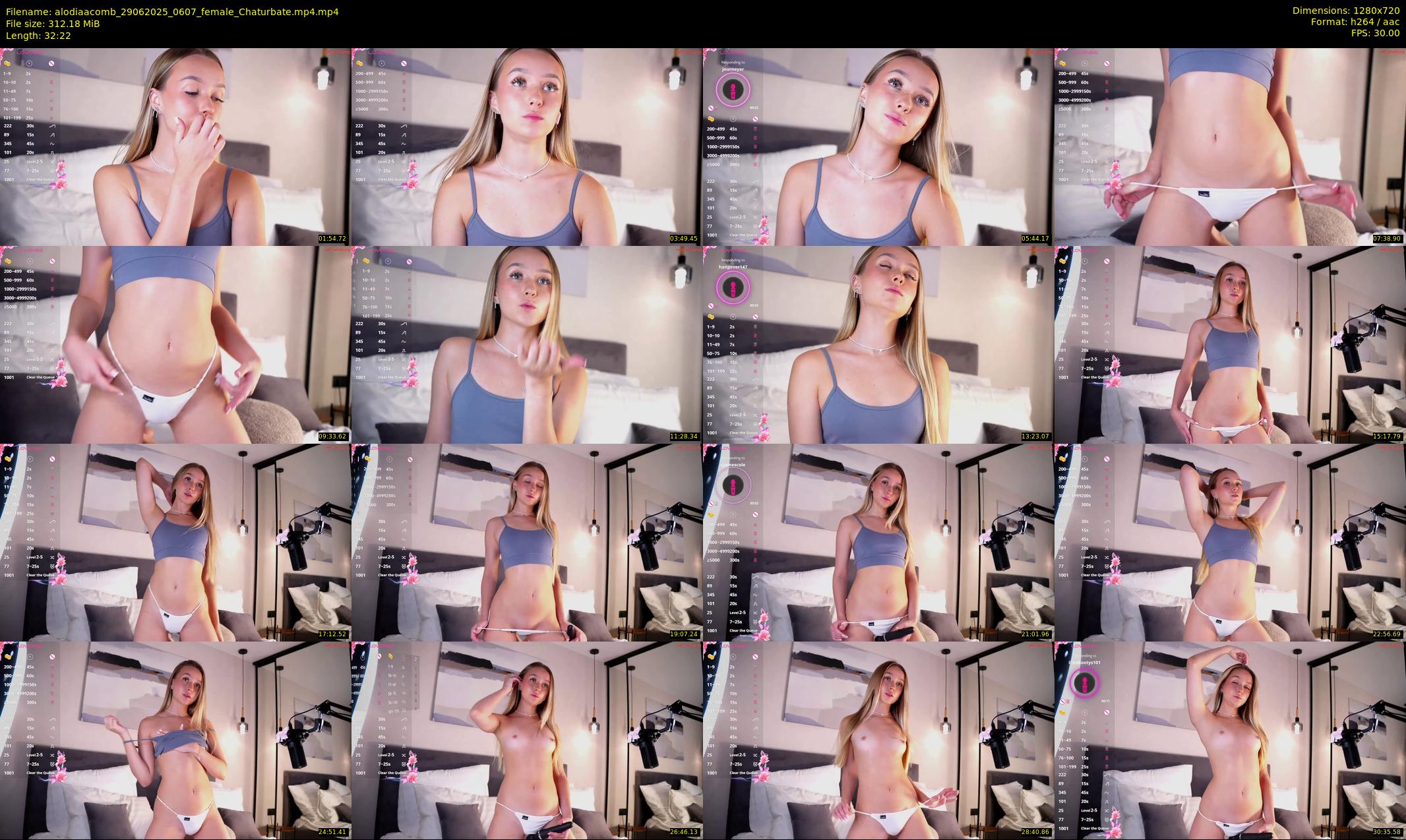alodiaacomb — 33 minute Chaturbate female cam show recording, 720p, Jun 29, 2025