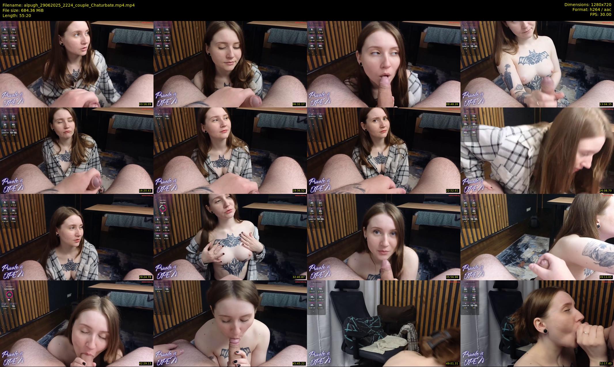 alpugh — 56 minute Chaturbate couple cam show recording, 720p, Jun 29, 2025