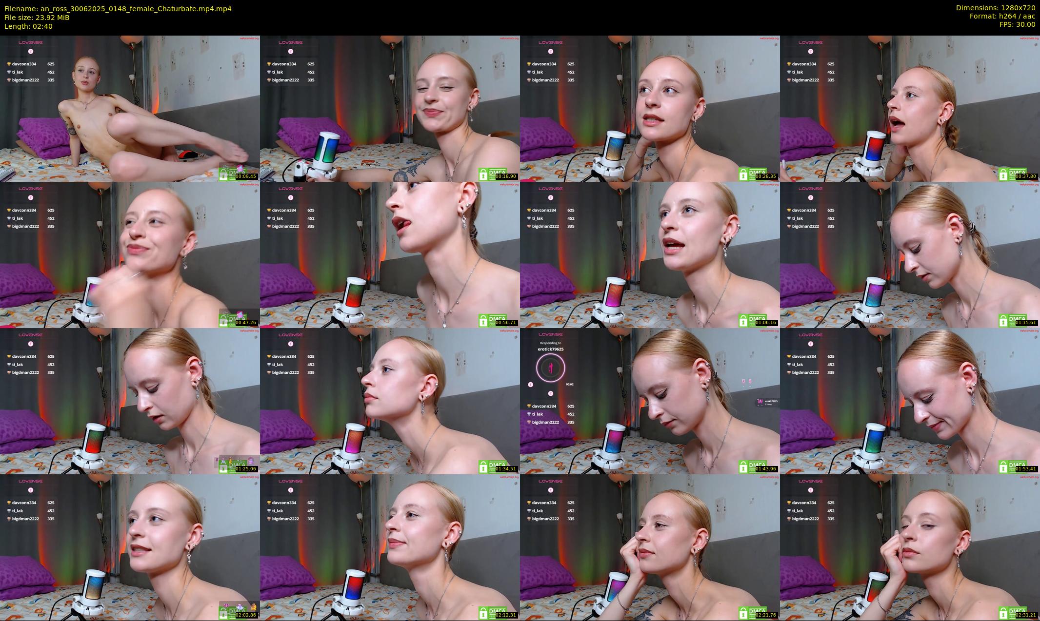 an_ross — 3 minute Chaturbate female cam show recording, 720p, Jun 30, 2025