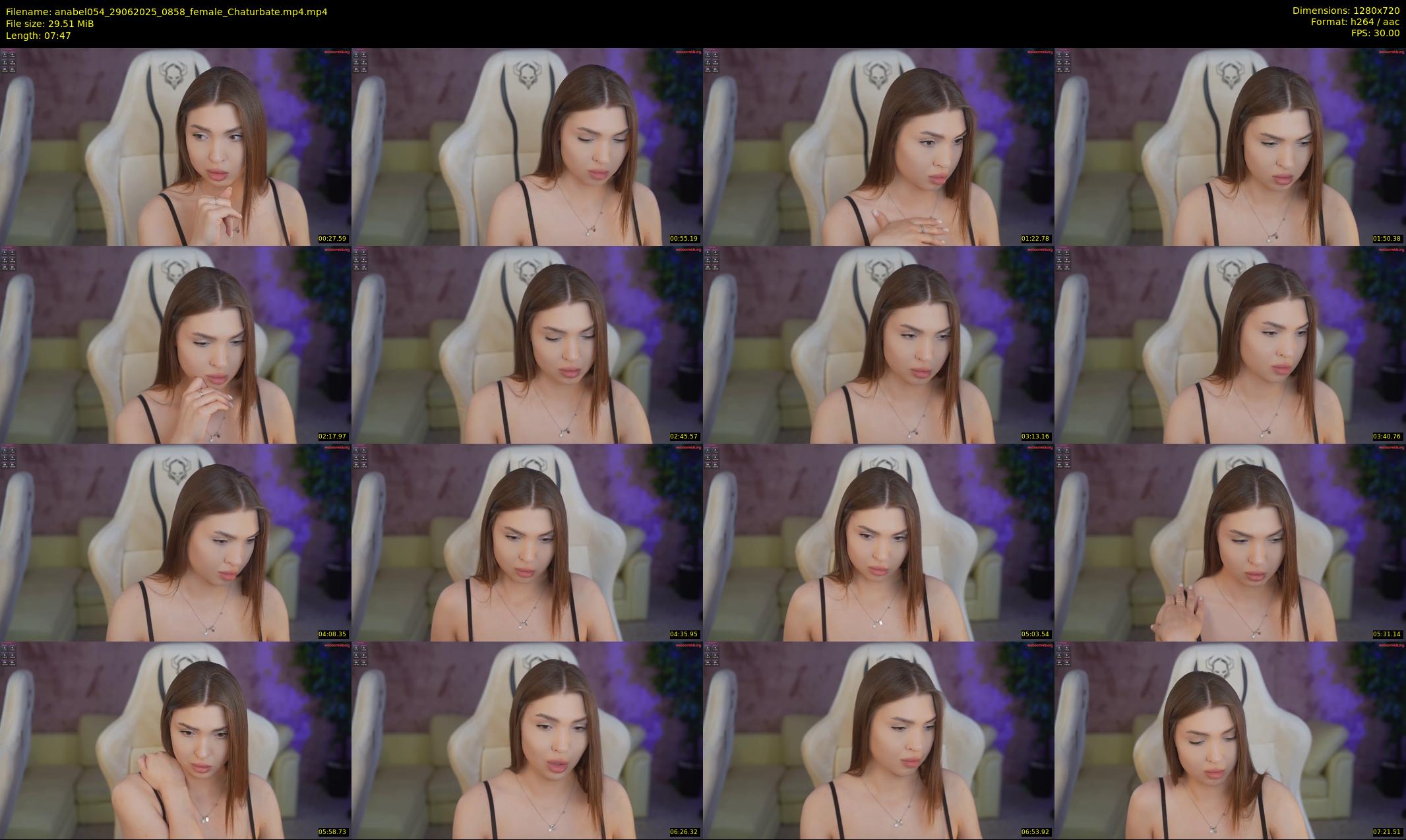 anabel054 — 8 minute Chaturbate female cam show recording, 720p, Jun 29, 2025