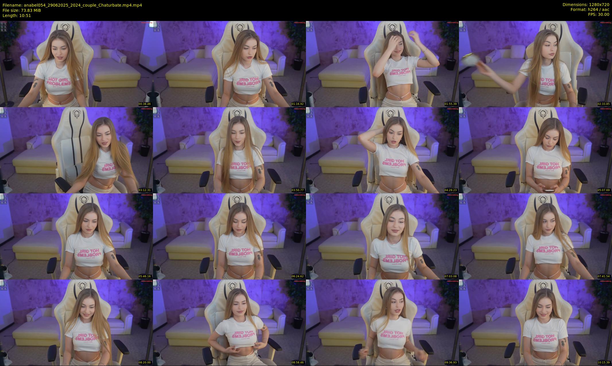 anabel054 — 11 minute Chaturbate female cam show recording, 720p, Jun 29, 2025