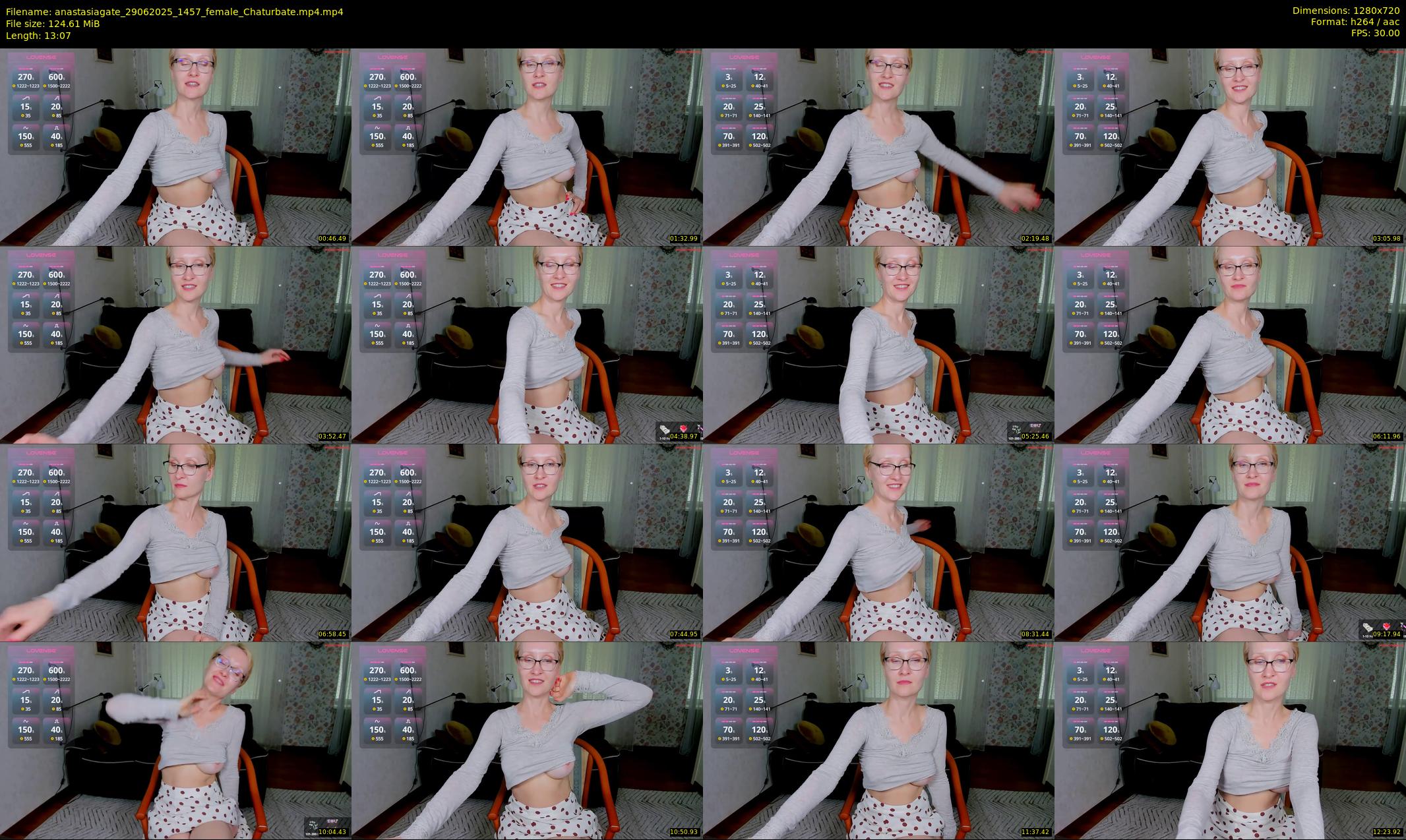 anastasiagate — 14 minute Chaturbate female cam show recording, 720p, Jun 29, 2025