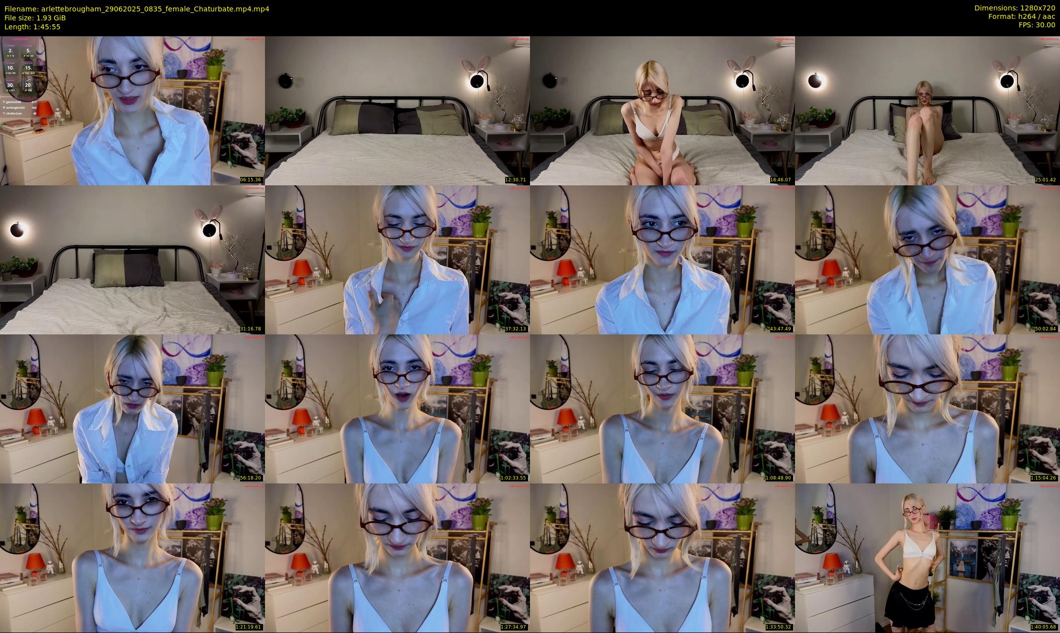 arlettebrougham — 106 minute Chaturbate female cam show recording, 720p, Jun 29, 2025