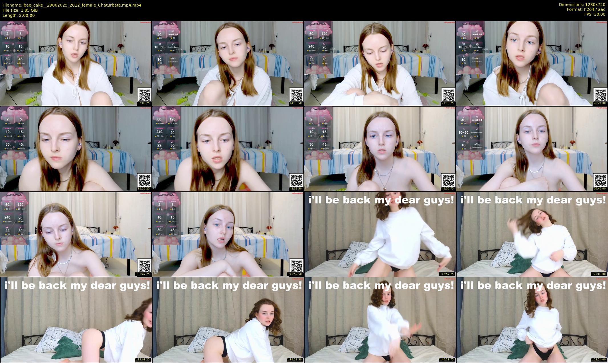 bae_cake_ — 120 minute Chaturbate female cam show recording, 720p, Jun 29, 2025