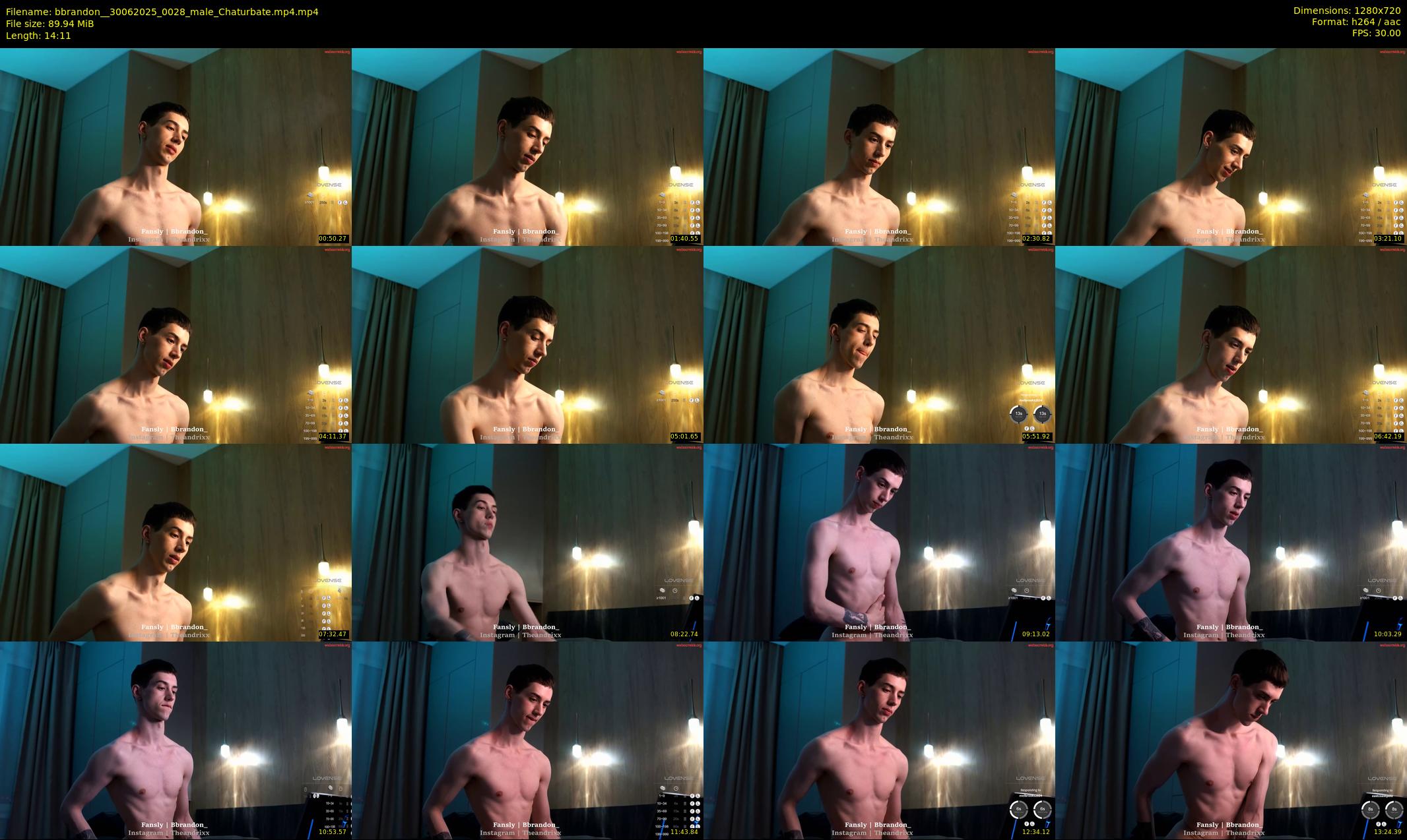 bbrandon_ — 15 minute Chaturbate male cam show recording, 720p, Jun 30, 2025
