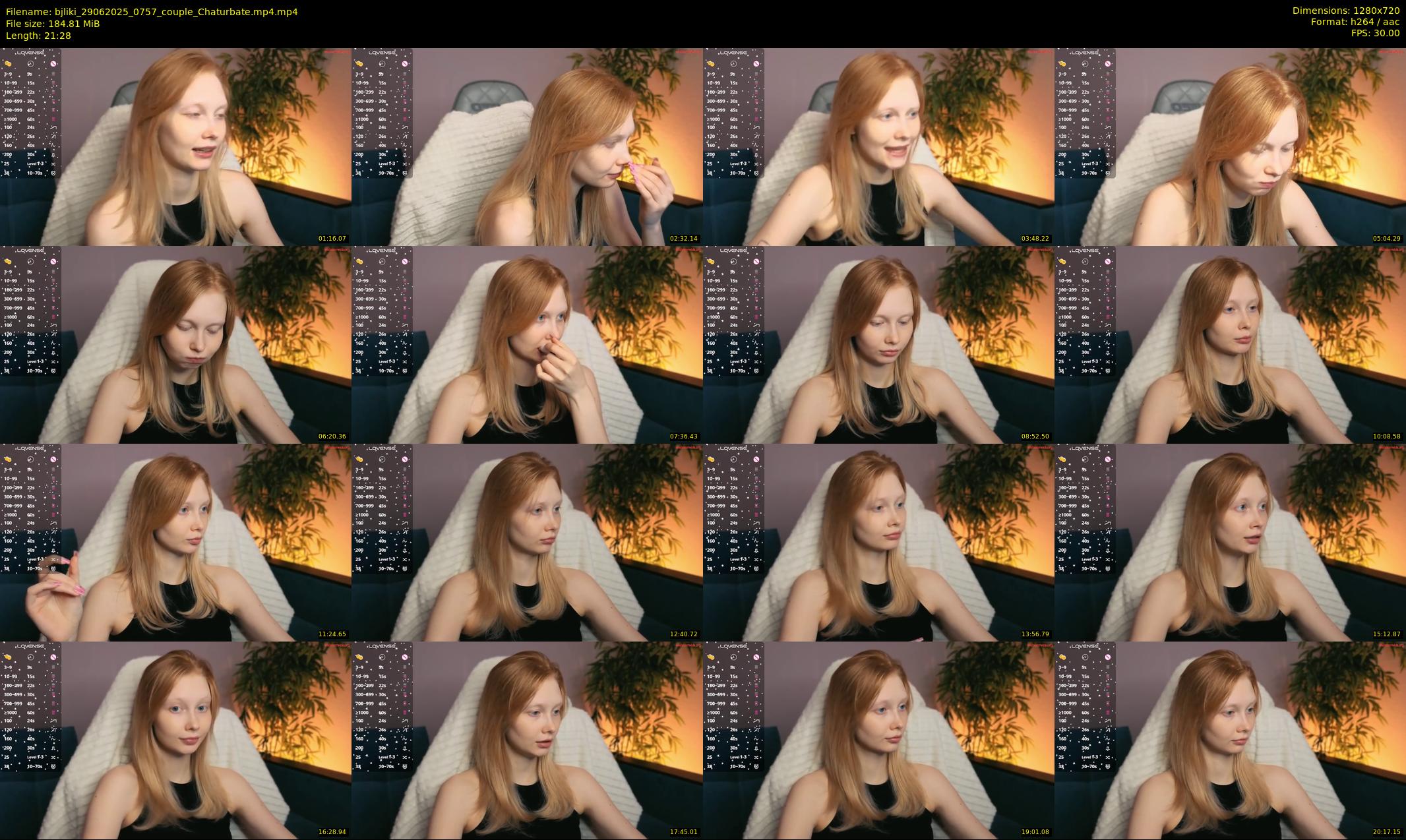 bjliki — 22 minute Chaturbate couple cam show recording, 720p, Jun 29, 2025
