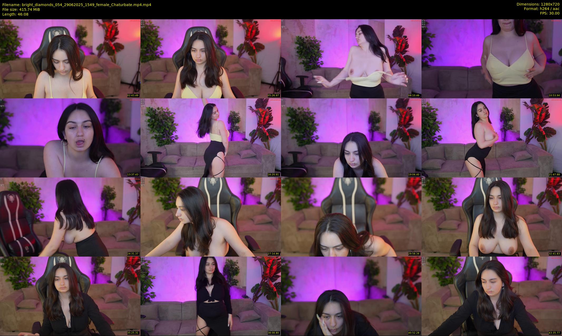 bright_diamonds_054 — 47 minute Chaturbate couple cam show recording, 720p, Jun 29, 2025