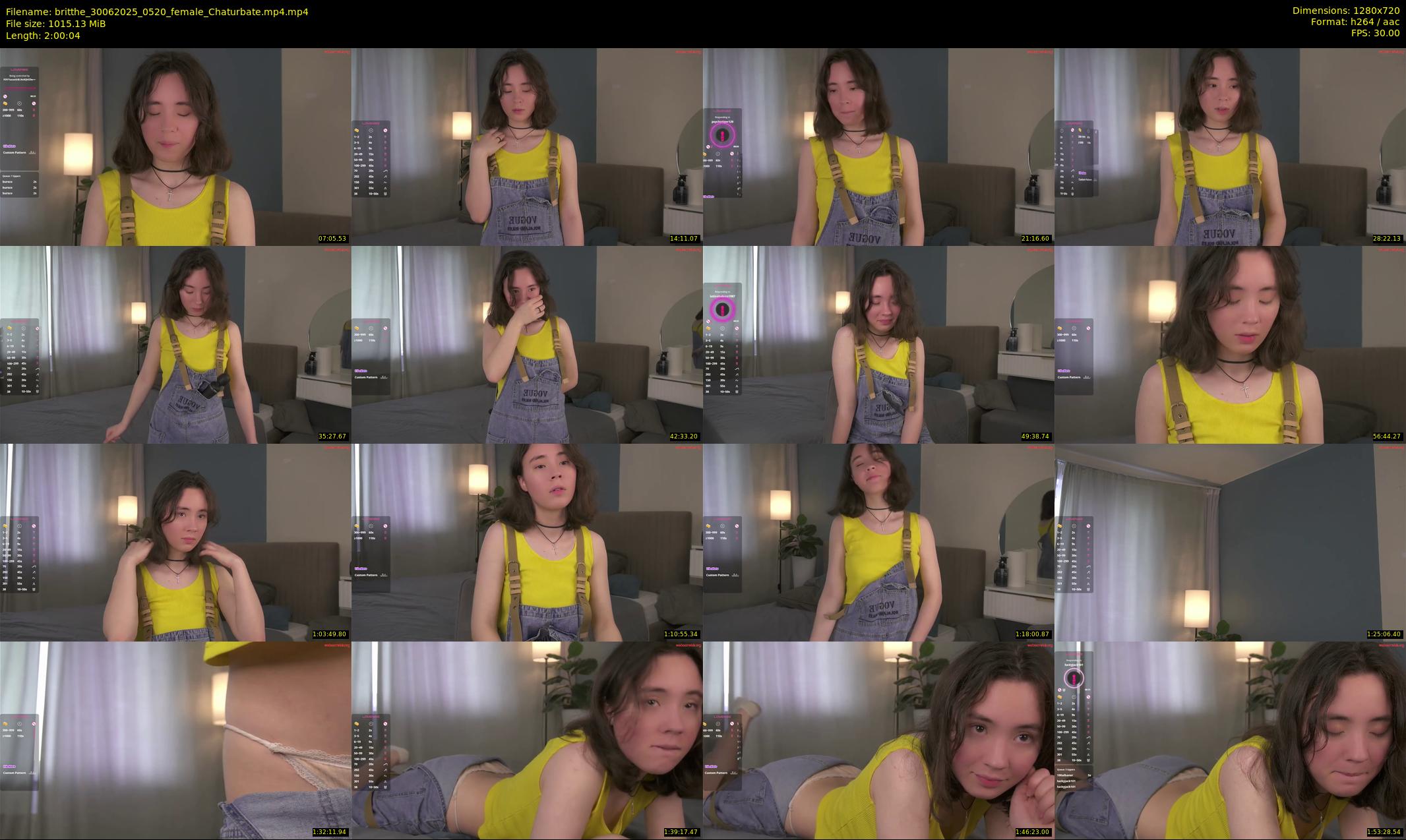 britthe — 121 minute Chaturbate female cam show recording, 720p, Jun 30, 2025