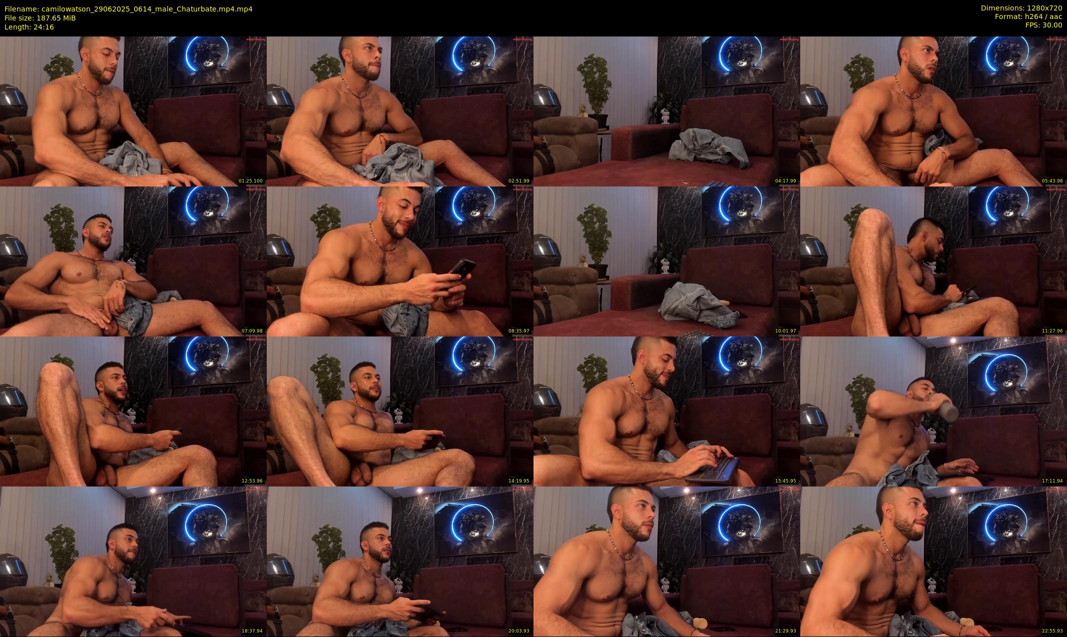 camilowatson — 25 minute Chaturbate male cam show recording, 720p, Jun 29, 2025
