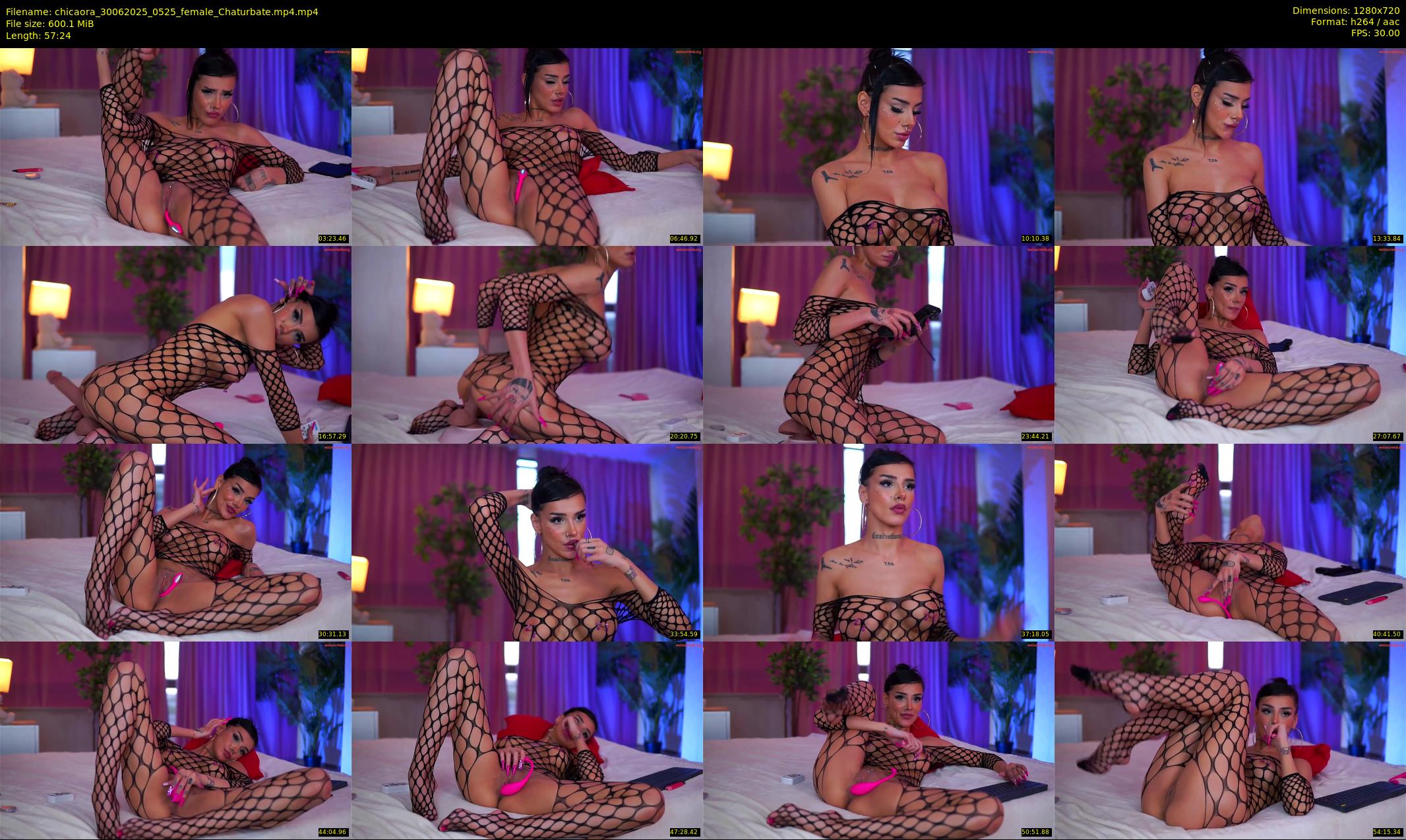 chicaora — 58 minute Chaturbate female cam show recording, 720p, Jun 30, 2025