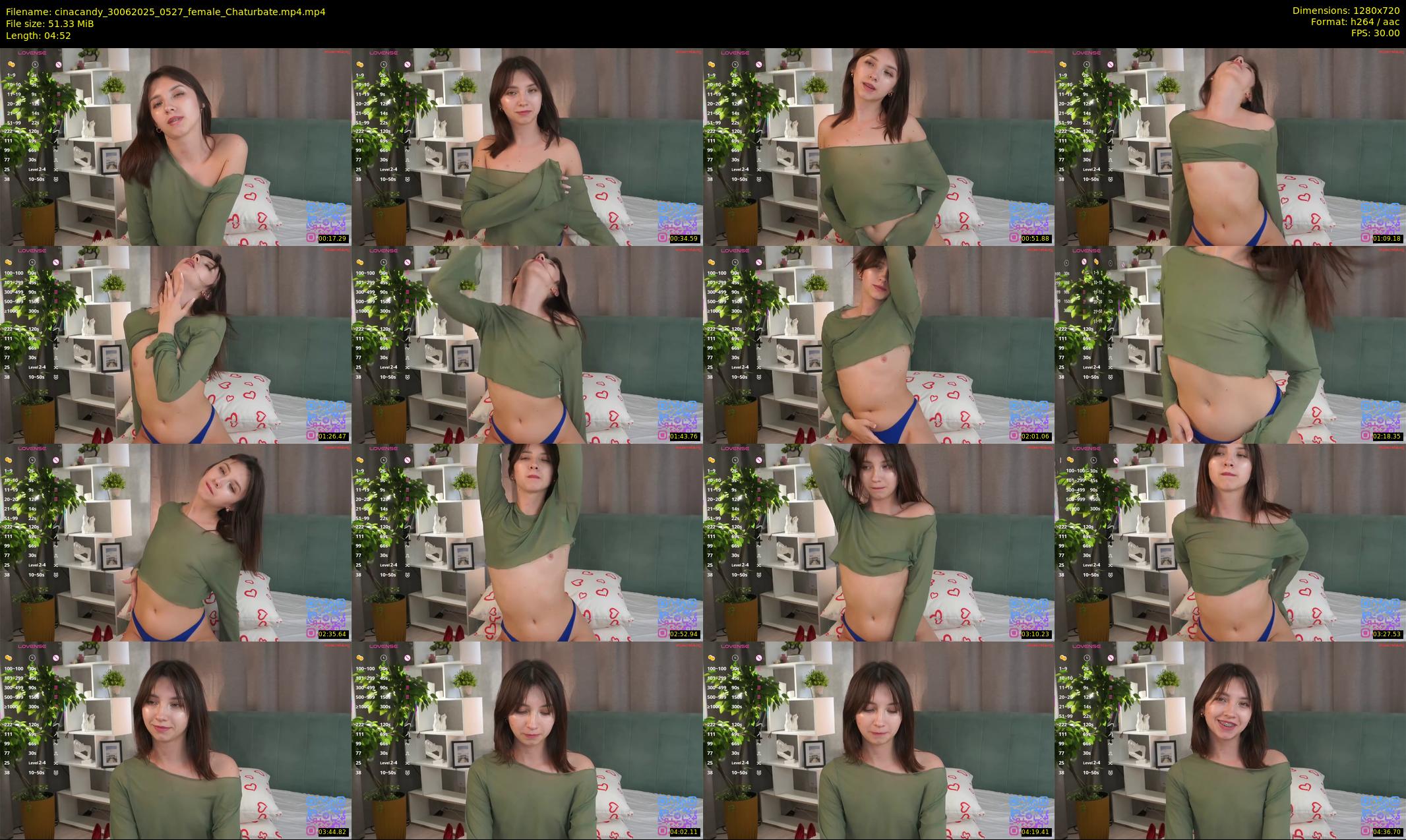 cinacandy — 5 minute Chaturbate female cam show recording, 720p, Jun 30, 2025
