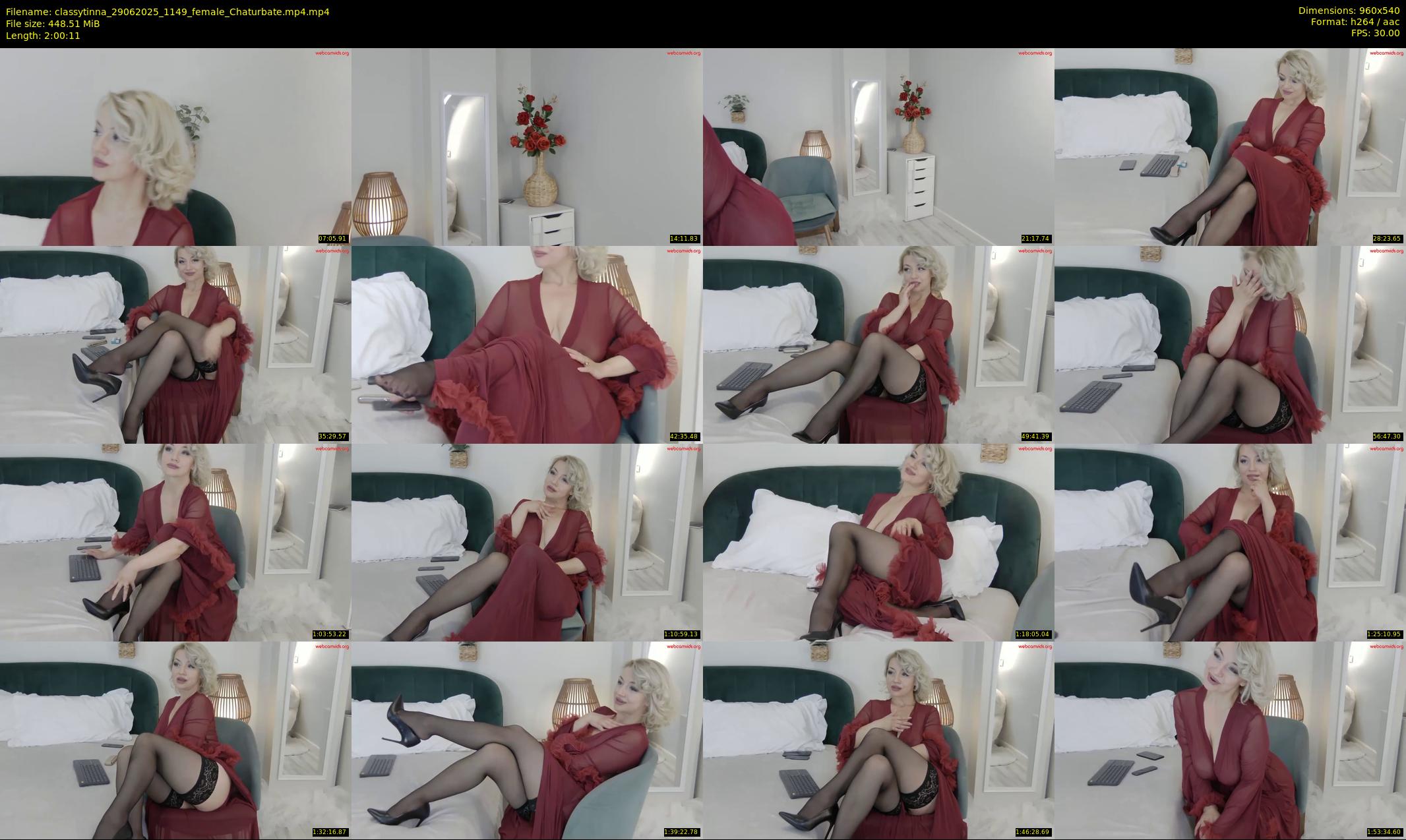 classytinna — 121 minute Chaturbate female cam show recording, 480p, Jun 29, 2025