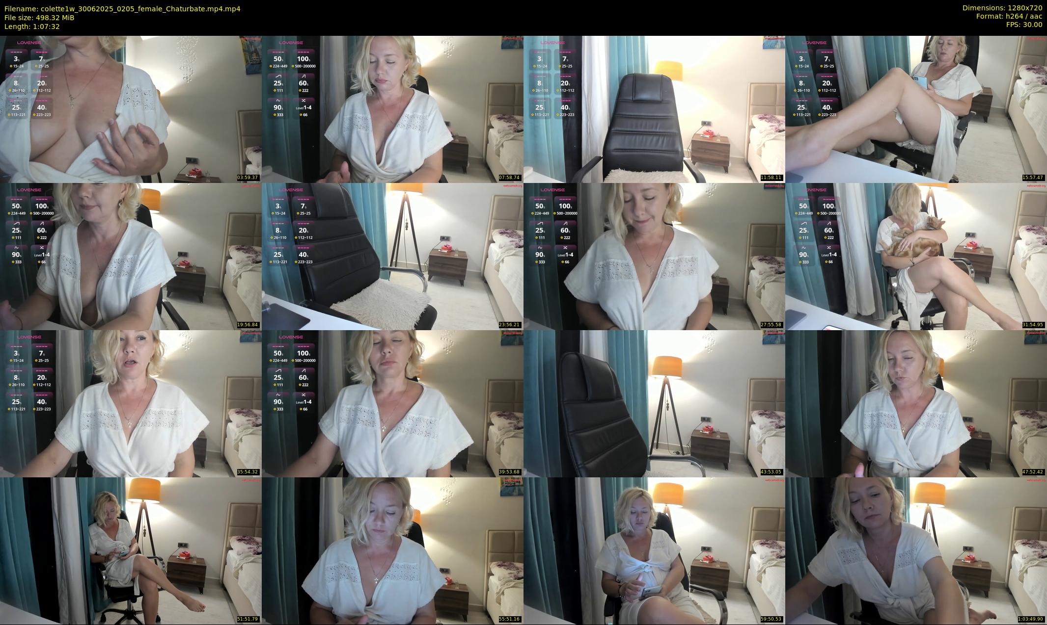 colette1w — 68 minute Chaturbate female cam show recording, 720p, Jun 30, 2025