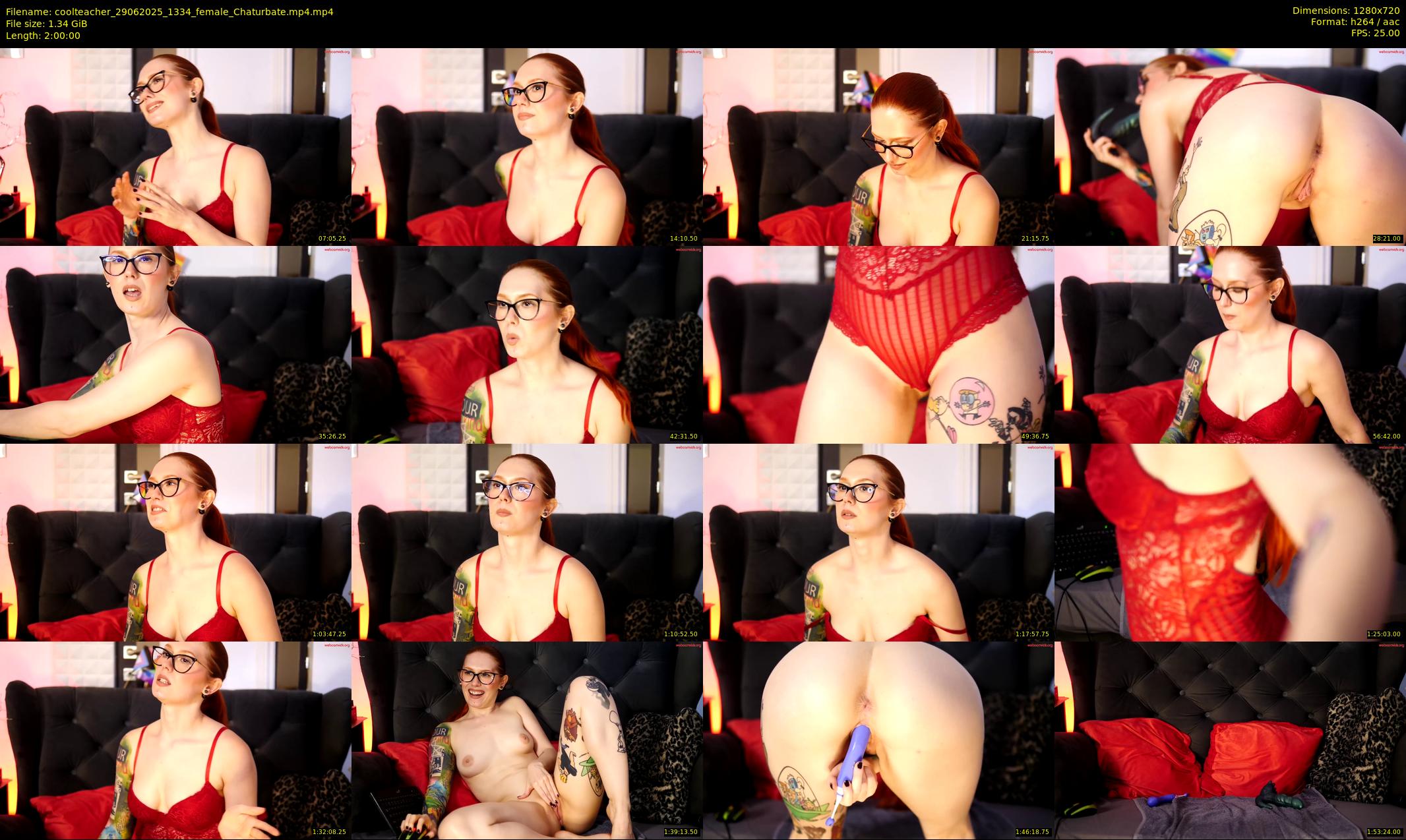coolteacher — 120 minute Chaturbate female cam show recording, 720p, Jun 29, 2025