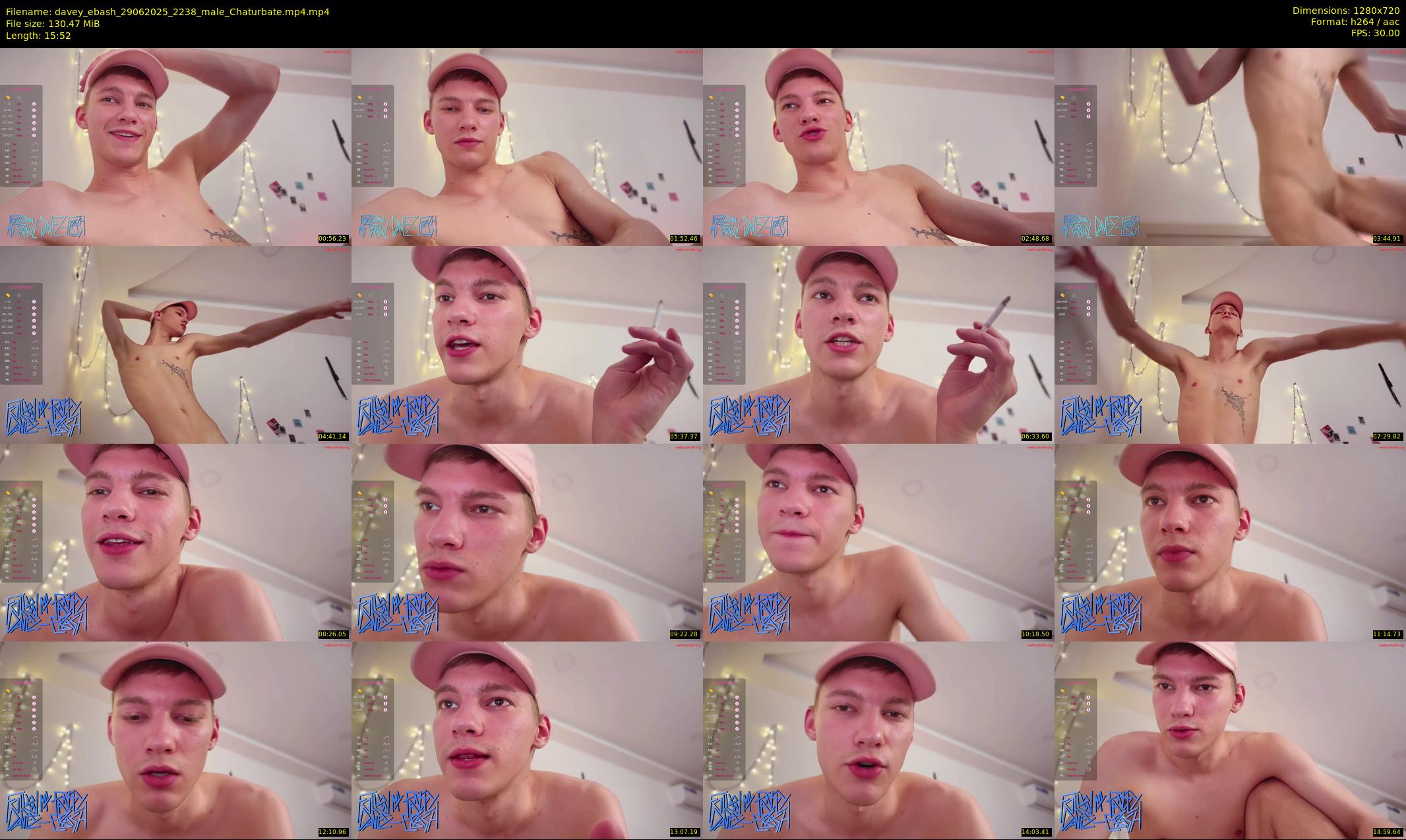davey_ebash — 16 minute Chaturbate male cam show recording, 720p, Jun 29, 2025