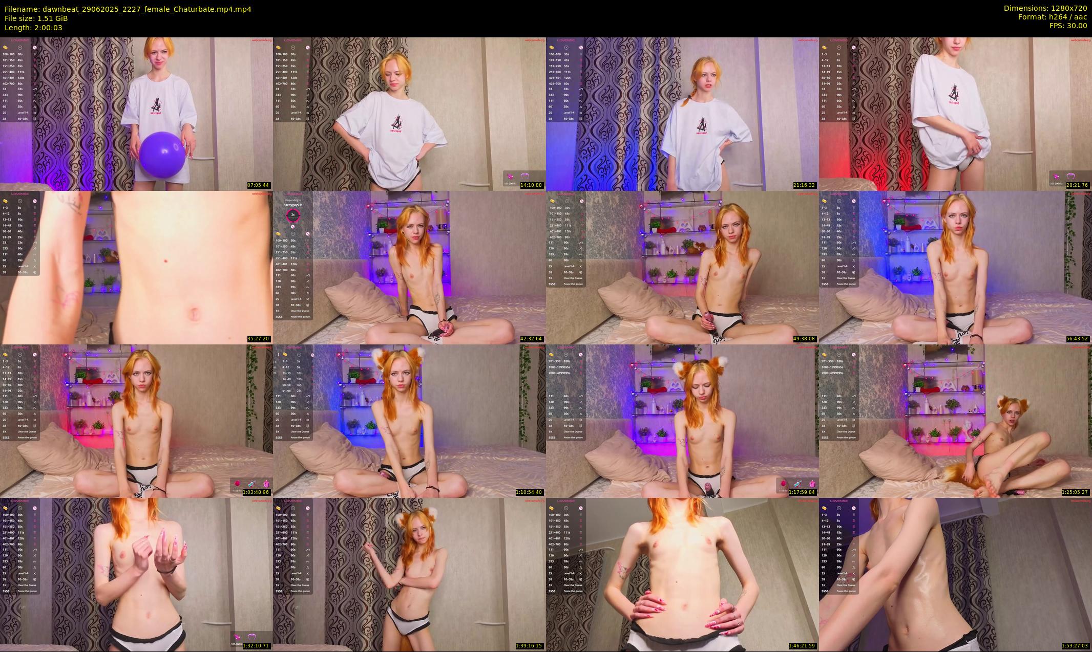 dawnbeat — 121 minute Chaturbate female cam show recording, 720p, Jun 29, 2025