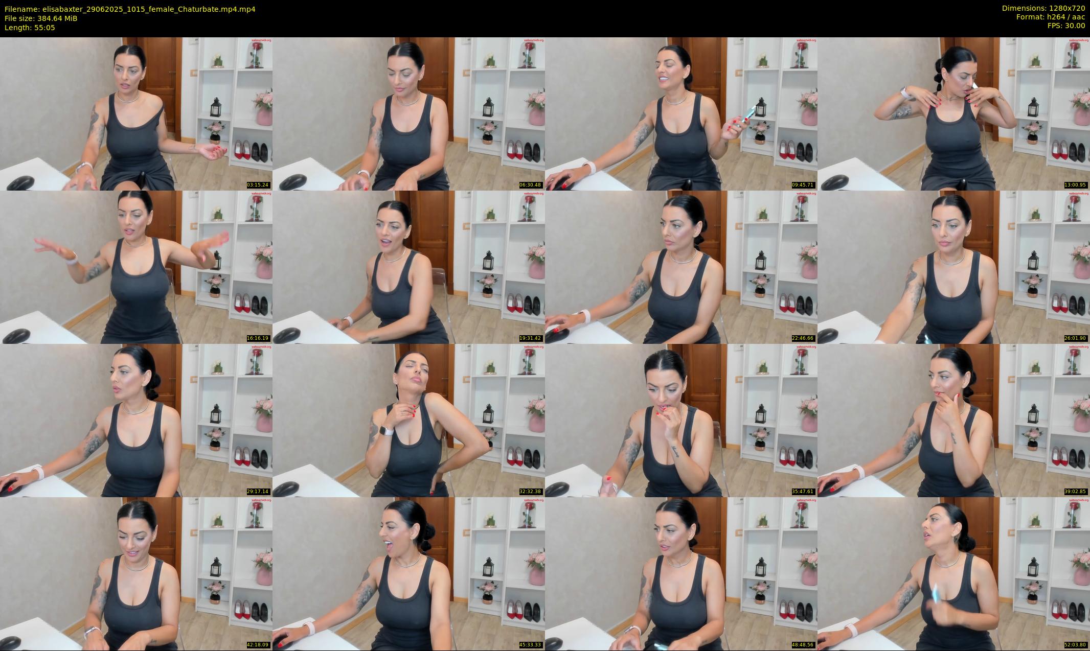 elisabaxter — 56 minute Chaturbate female cam show recording, 720p, Jun 29, 2025
