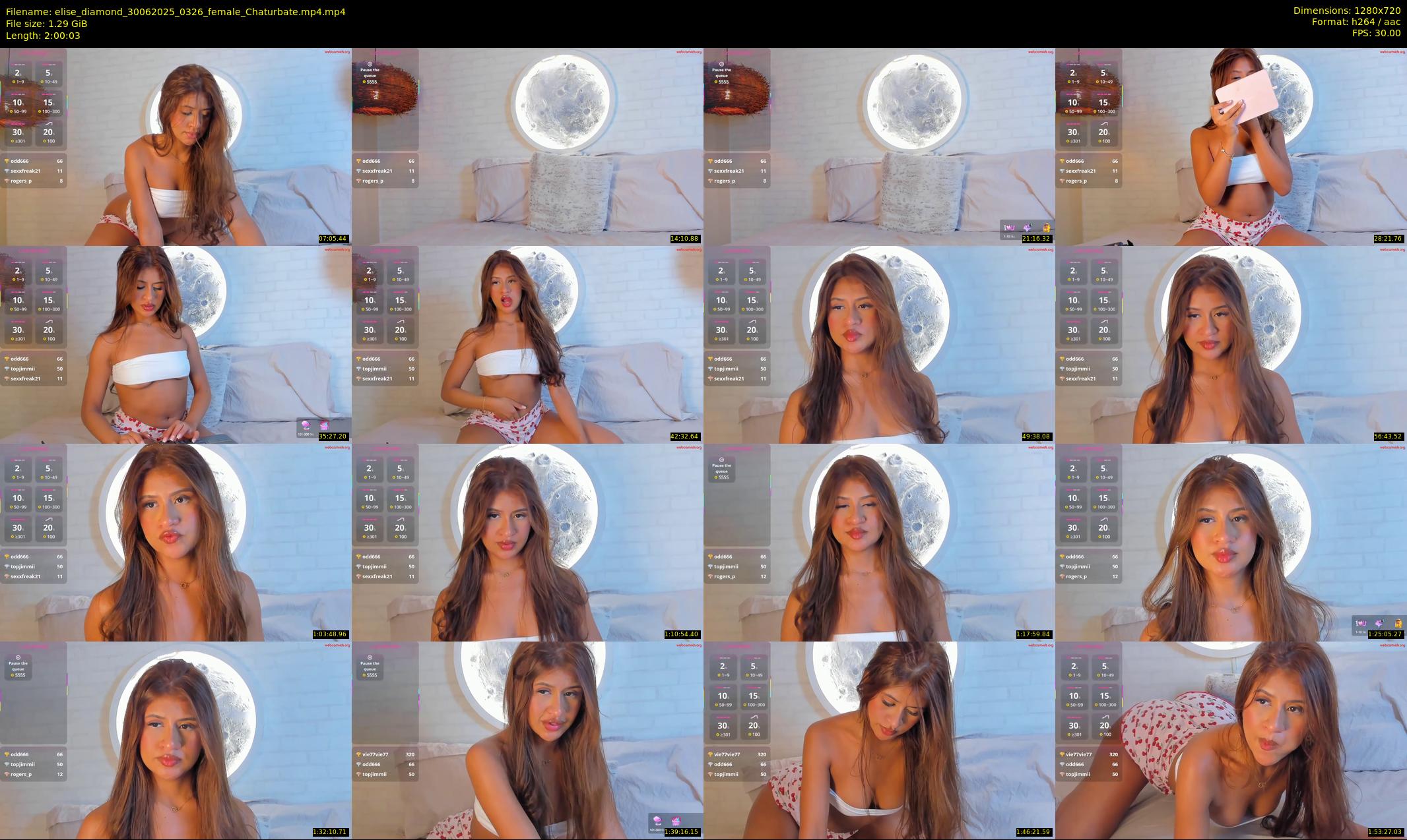 elise_diamond — 121 minute Chaturbate female cam show recording, 720p, Jun 30, 2025