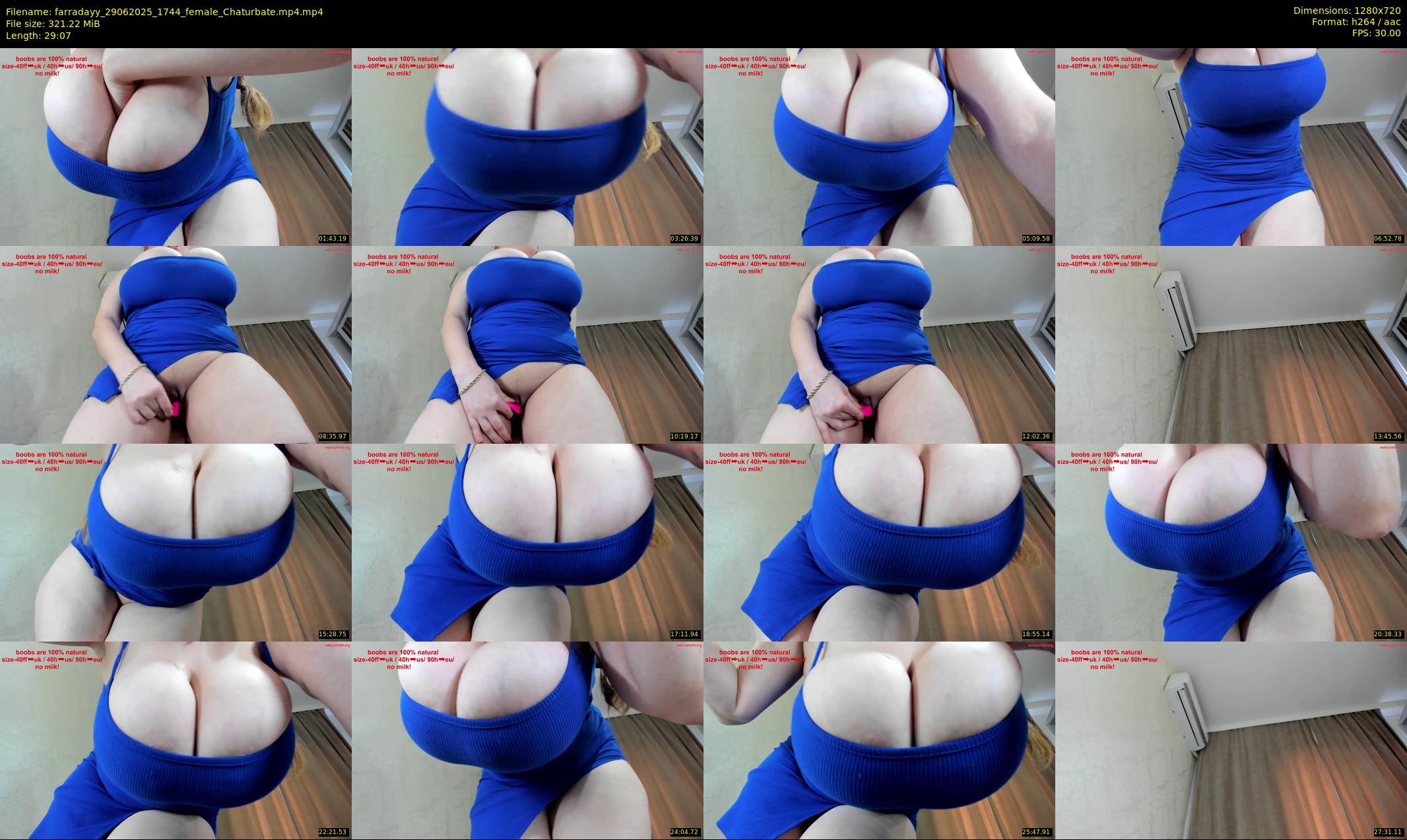 farradayy — 30 minute Chaturbate female cam show recording, 720p, Jun 29, 2025