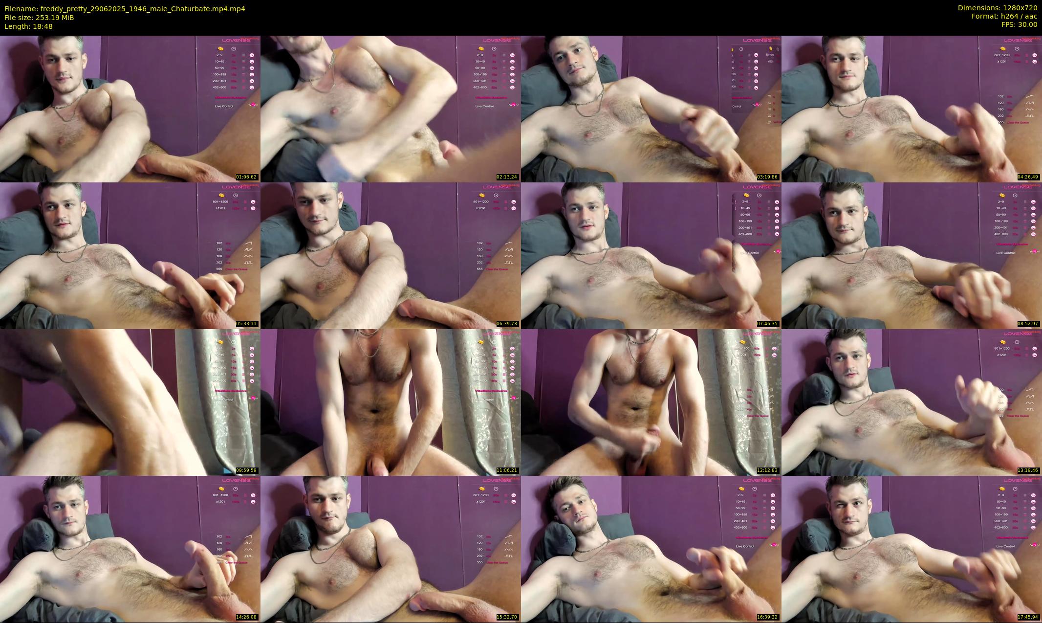 freddy_pretty — 19 minute Chaturbate male cam show recording, 720p, Jun 29, 2025