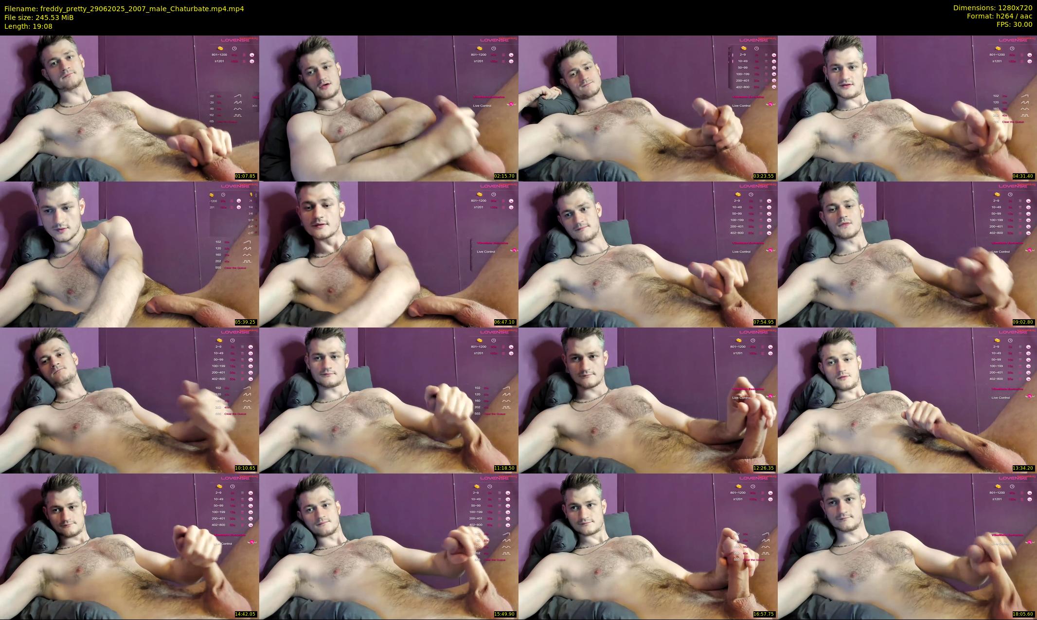 freddy_pretty — 20 minute Chaturbate male cam show recording, 720p, Jun 29, 2025
