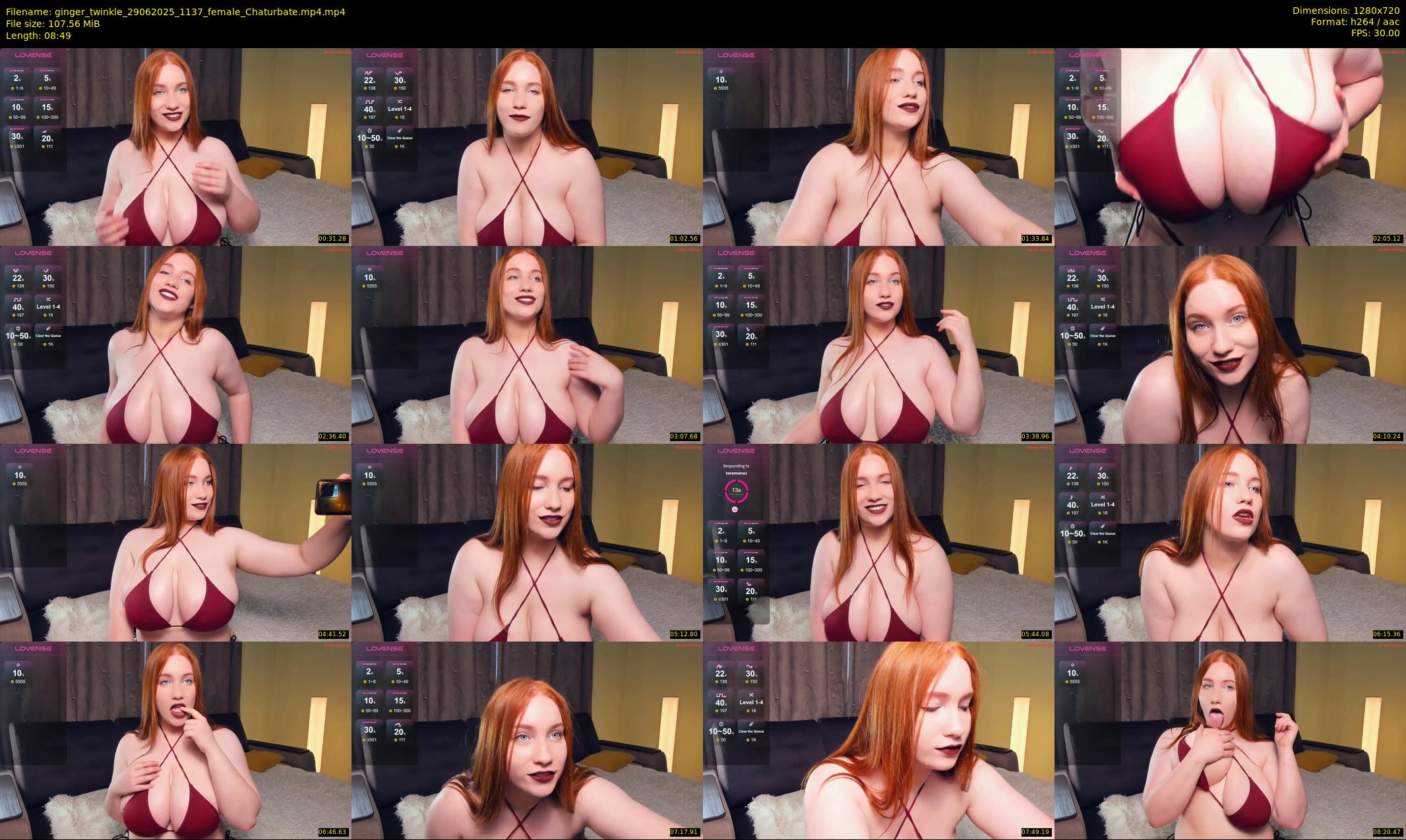 ginger_twinkle — 9 minute Chaturbate female cam show recording, 720p, Jun 29, 2025