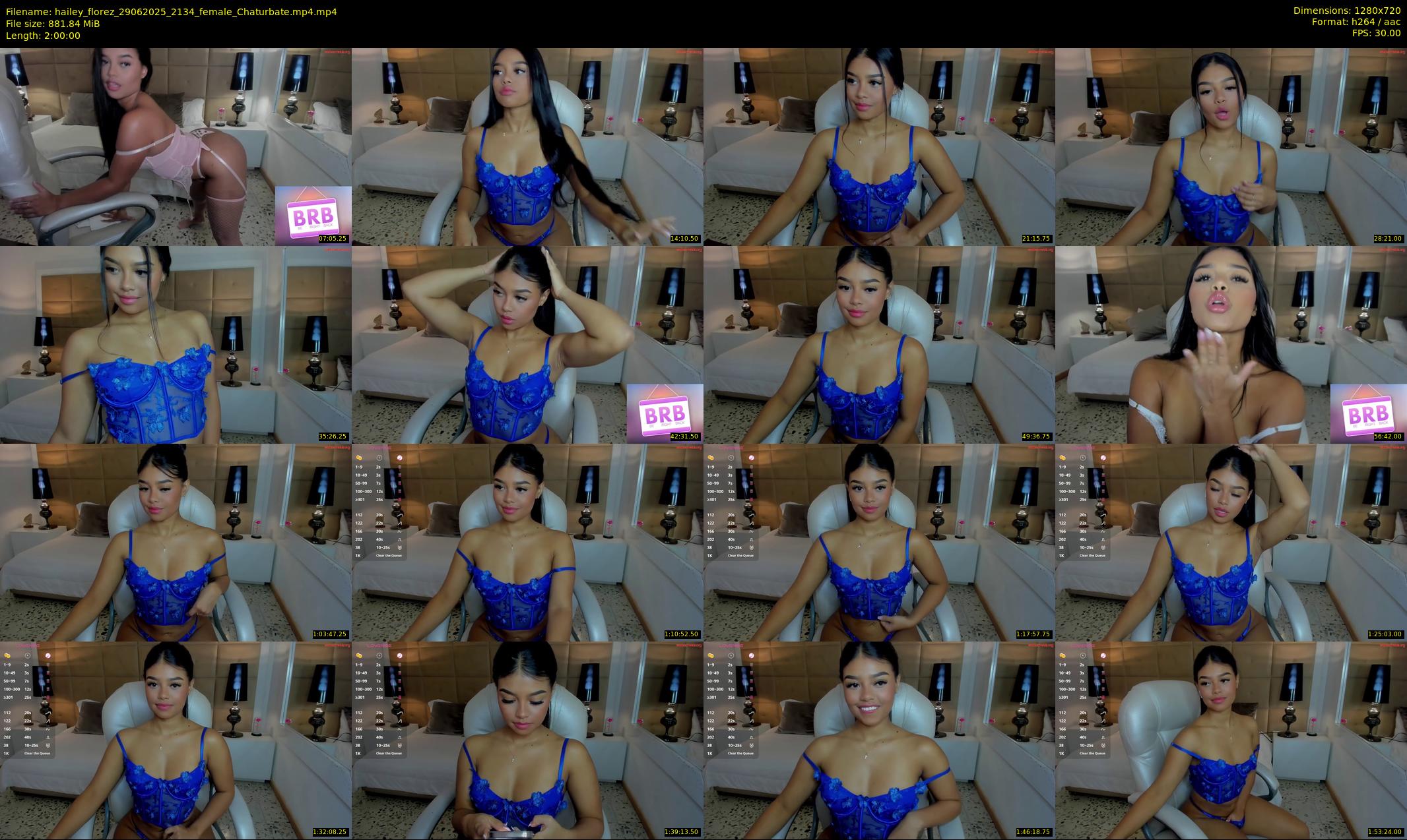 hailey_florez — 120 minute Chaturbate female cam show recording, 720p, Jun 29, 2025