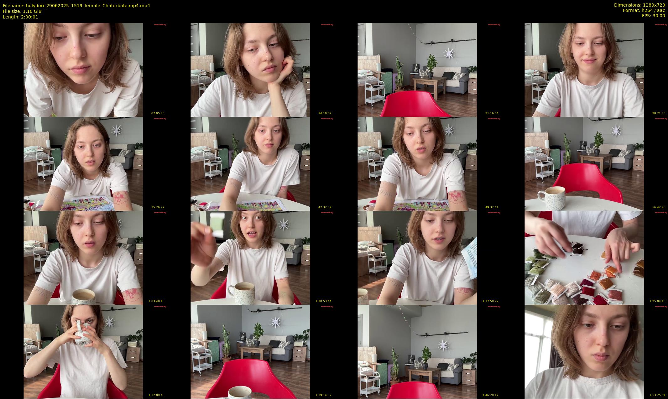 holydori — 121 minute Chaturbate female cam show recording, 720p, Jun 29, 2025