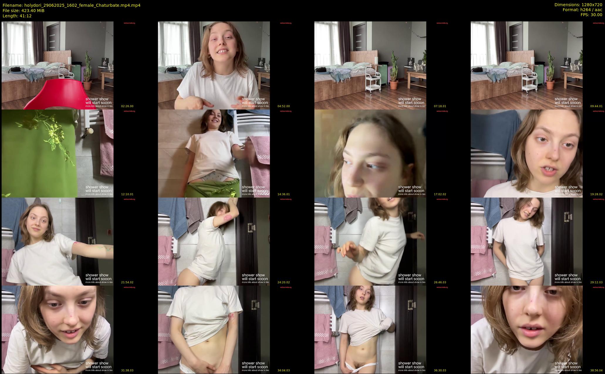 holydori — 42 minute Chaturbate female cam show recording, 720p, Jun 29, 2025
