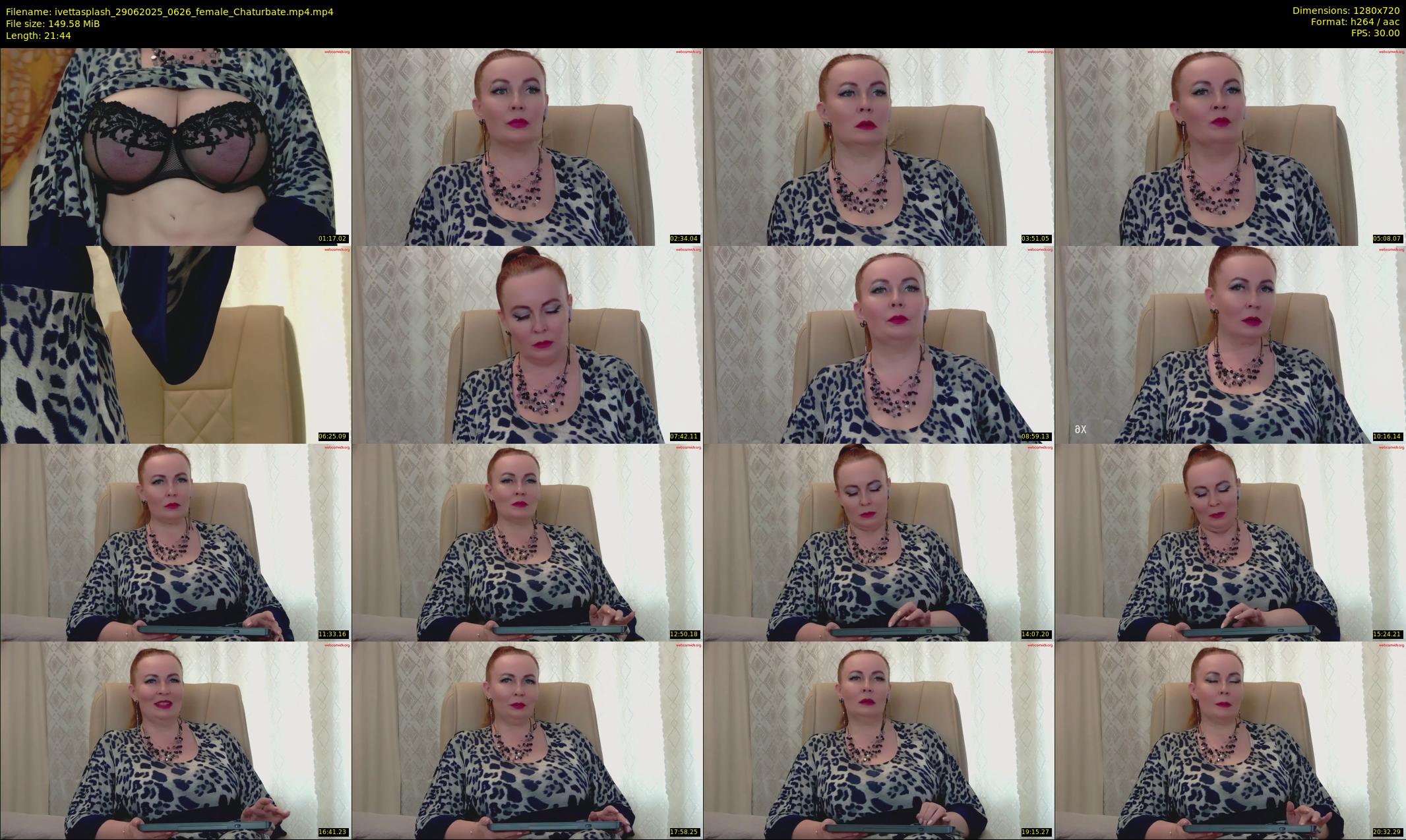 ivettasplash — 22 minute Chaturbate female cam show recording, 720p, Jun 29, 2025