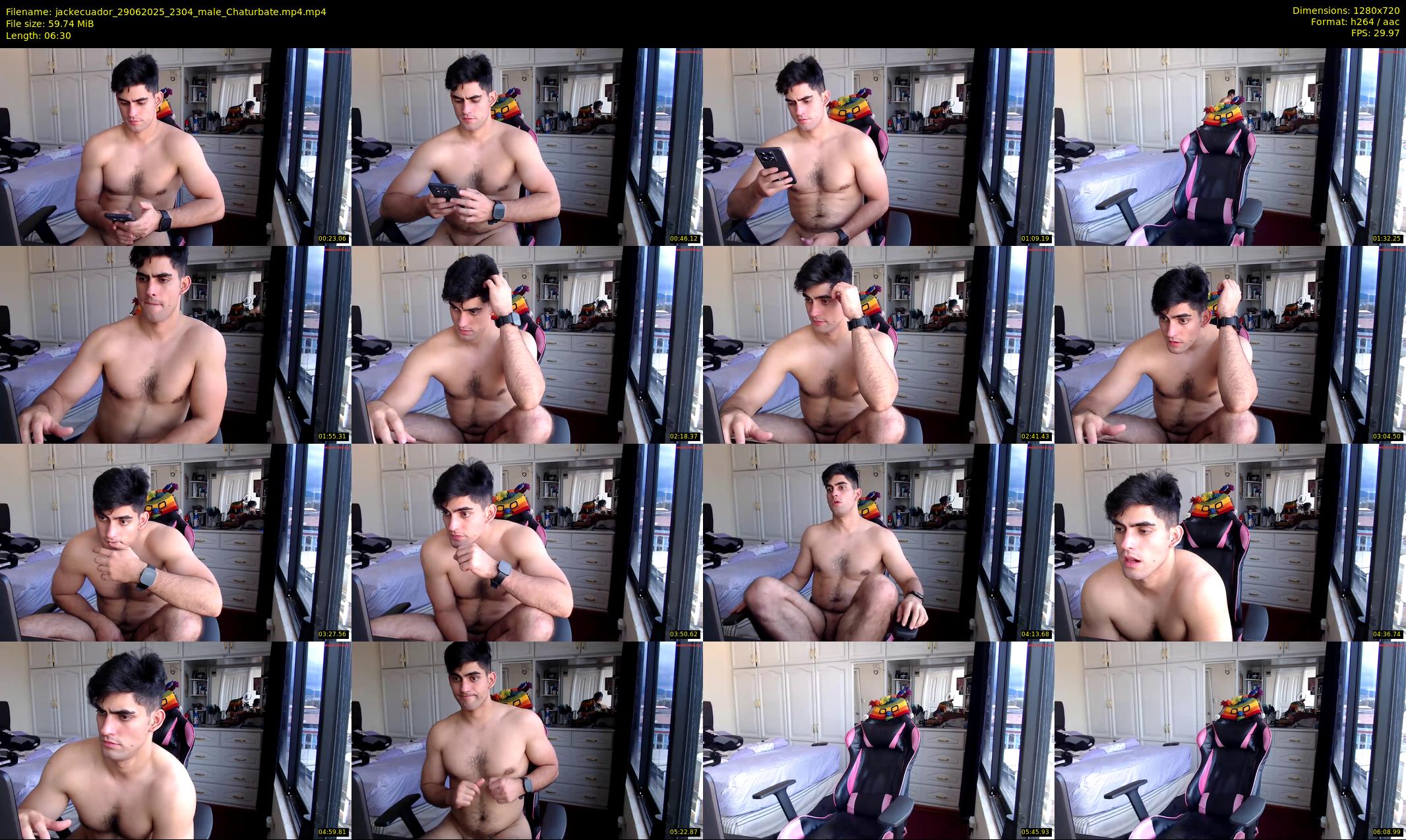 jackecuador — 7 minute Chaturbate male cam show recording, 720p, Jun 29, 2025