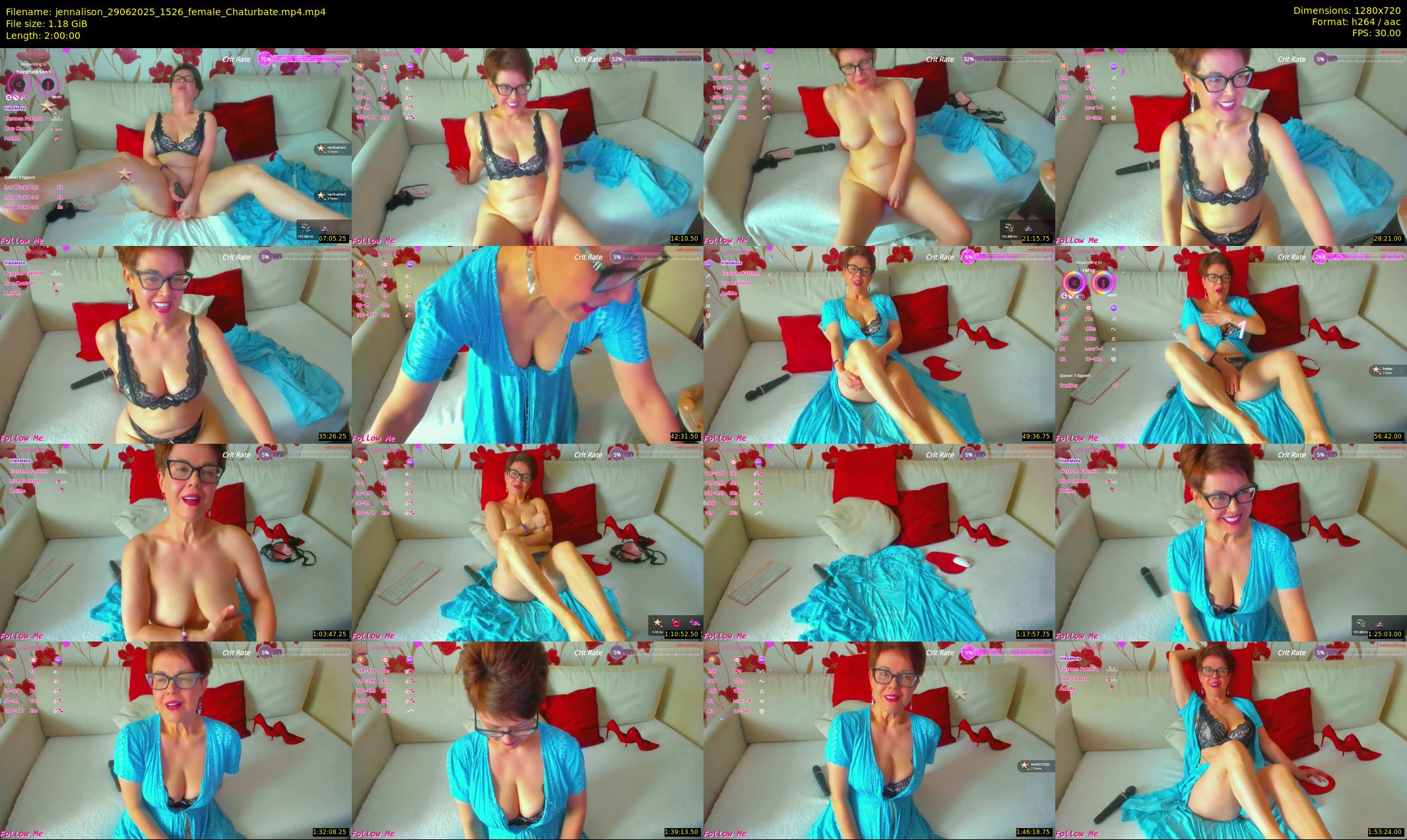 jennalison — 120 minute Chaturbate female cam show recording, 720p, Jun 29, 2025