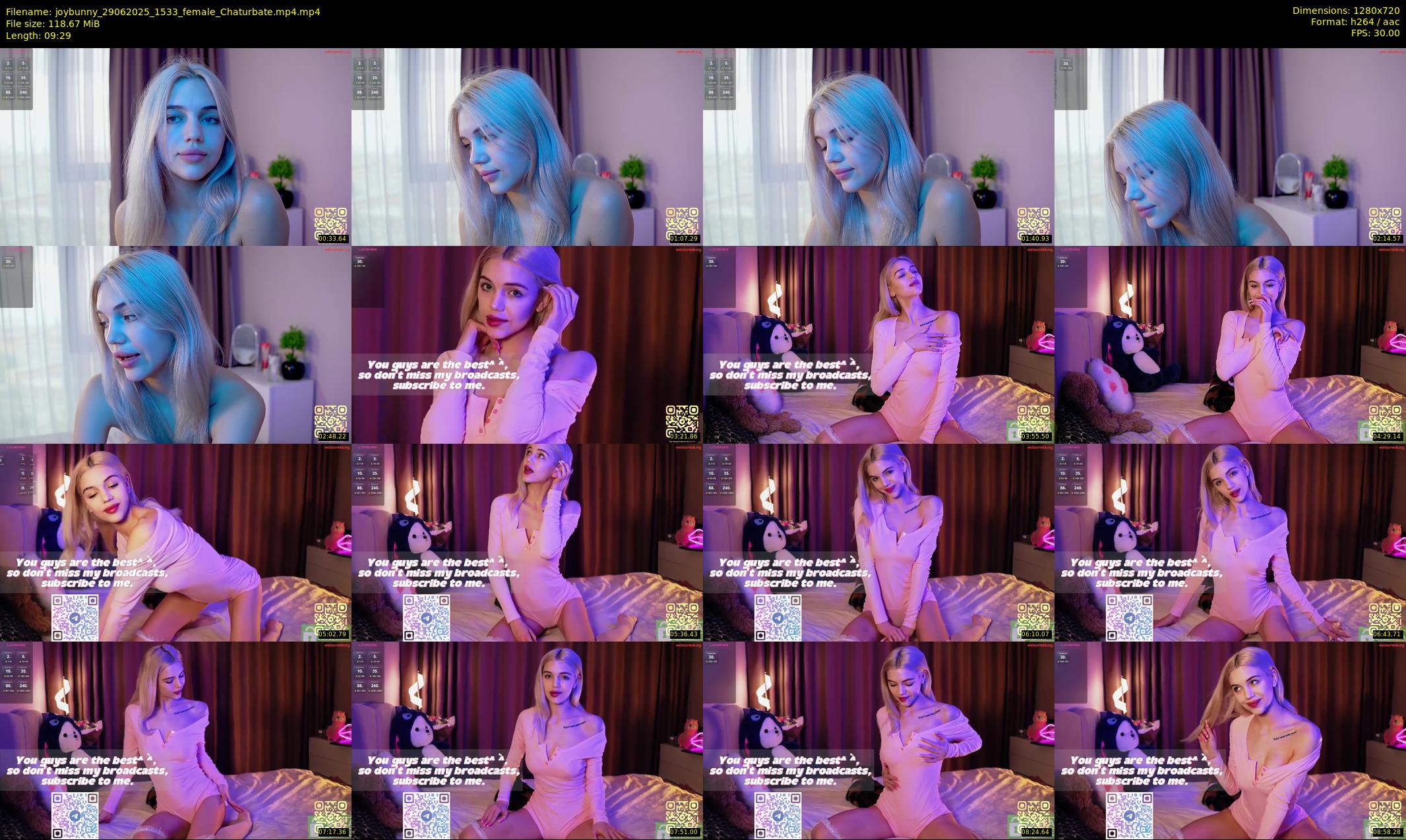 joybunny — 10 minute Chaturbate female cam show recording, 720p, Jun 29, 2025