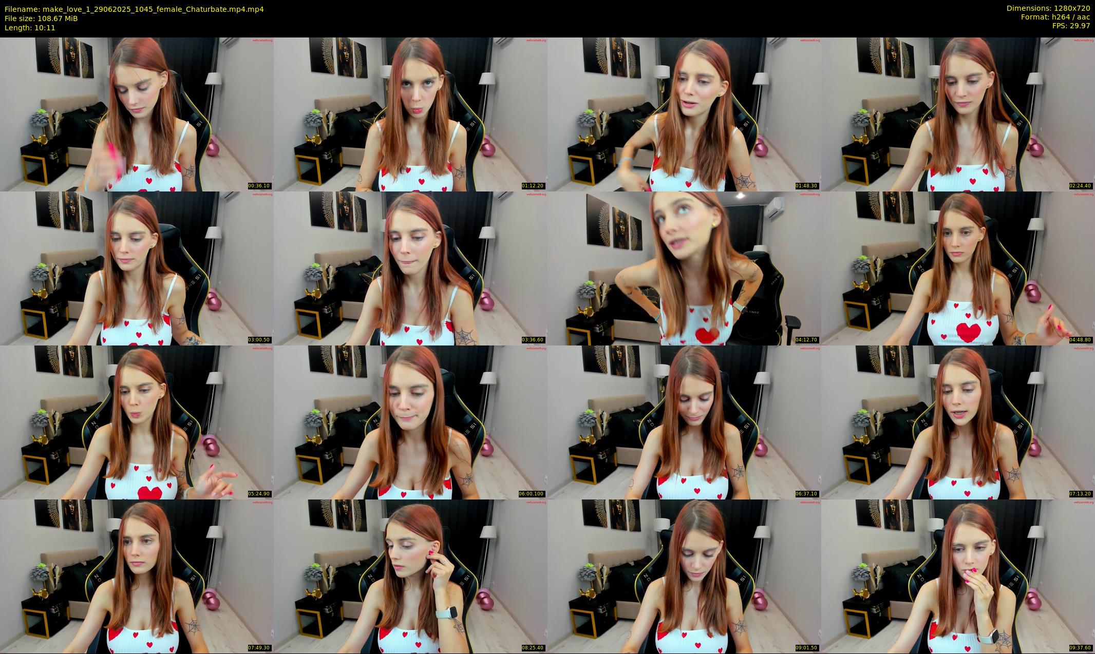 make_love_1 — 11 minute Chaturbate female cam show recording, 720p, Jun 29, 2025
