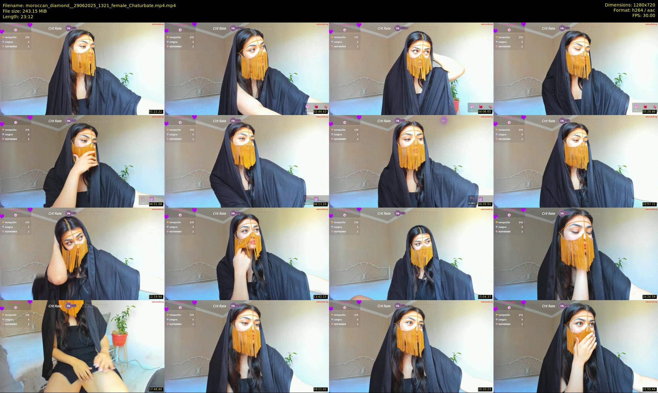 moroccan_diamond_ — 24 minute Chaturbate female cam show recording, 720p, Jun 29, 2025