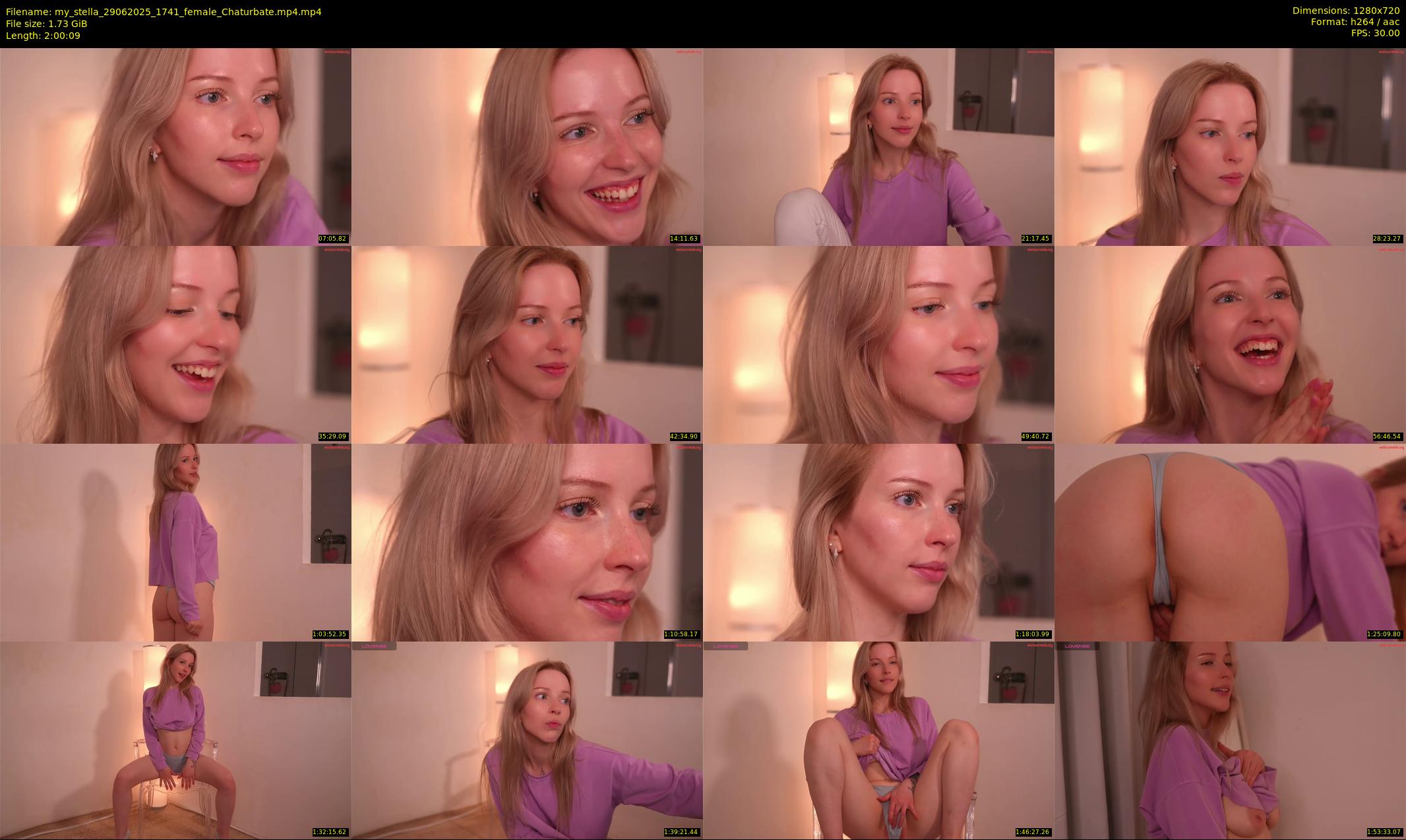 my_stella — 121 minute Chaturbate female cam show recording, 720p, Jun 29, 2025