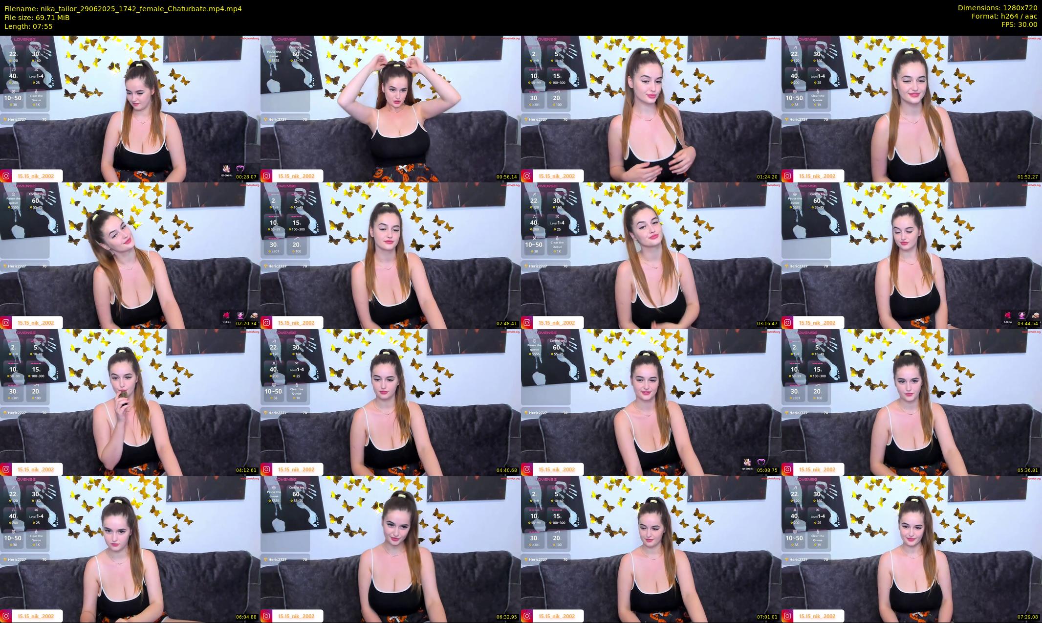 nika_tailor — 8 minute Chaturbate female cam show recording, 720p, Jun 29, 2025