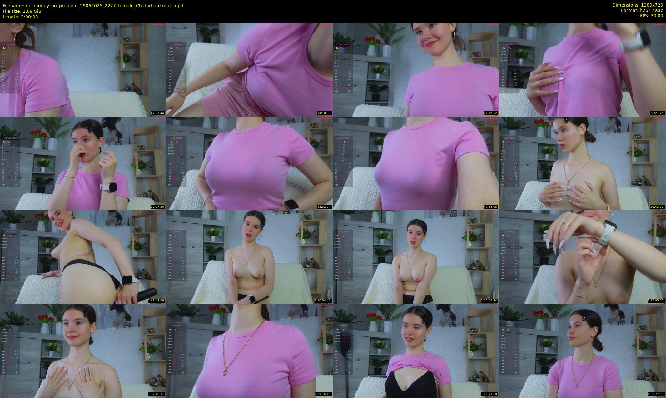 no_money_no_problem — 121 minute Chaturbate female cam show recording, 720p, Jun 29, 2025