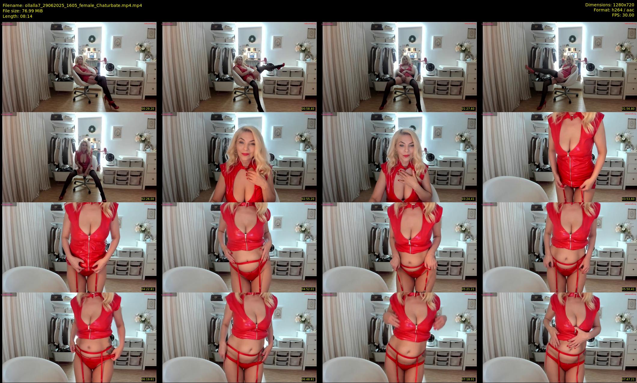 ollalla7 — 9 minute Chaturbate female cam show recording, 720p, Jun 29, 2025