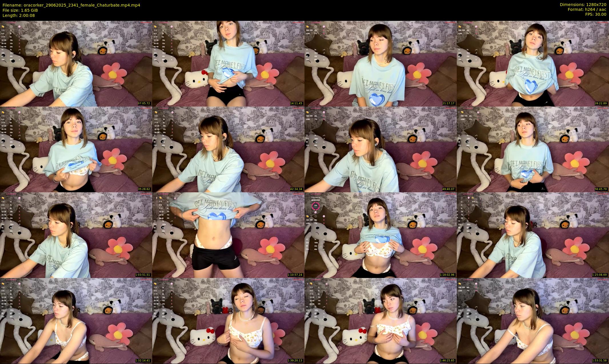 oracorker — 121 minute Chaturbate female cam show recording, 720p, Jun 29, 2025