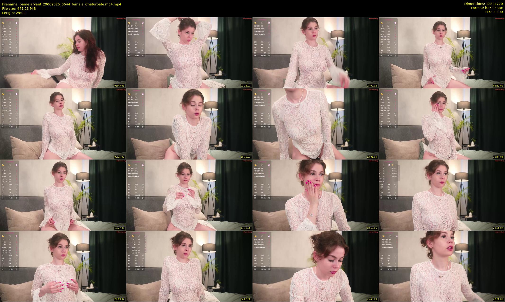 pamelaryant — 30 minute Chaturbate female cam show recording, 720p, Jun 29, 2025