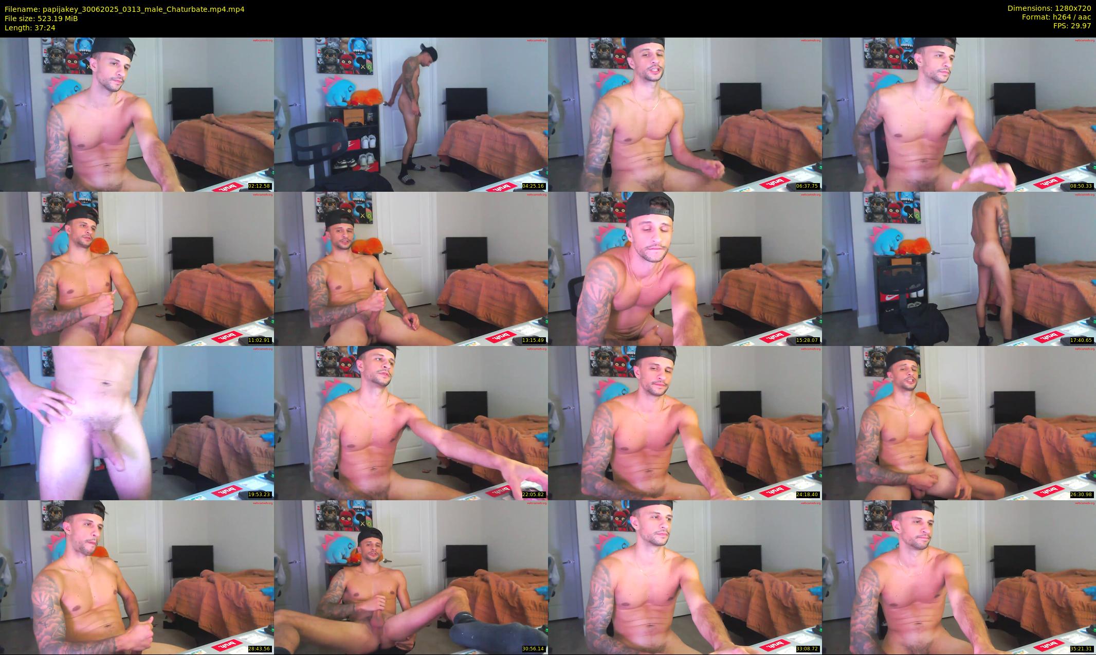 papijakey — 38 minute Chaturbate male cam show recording, 720p, Jun 30, 2025