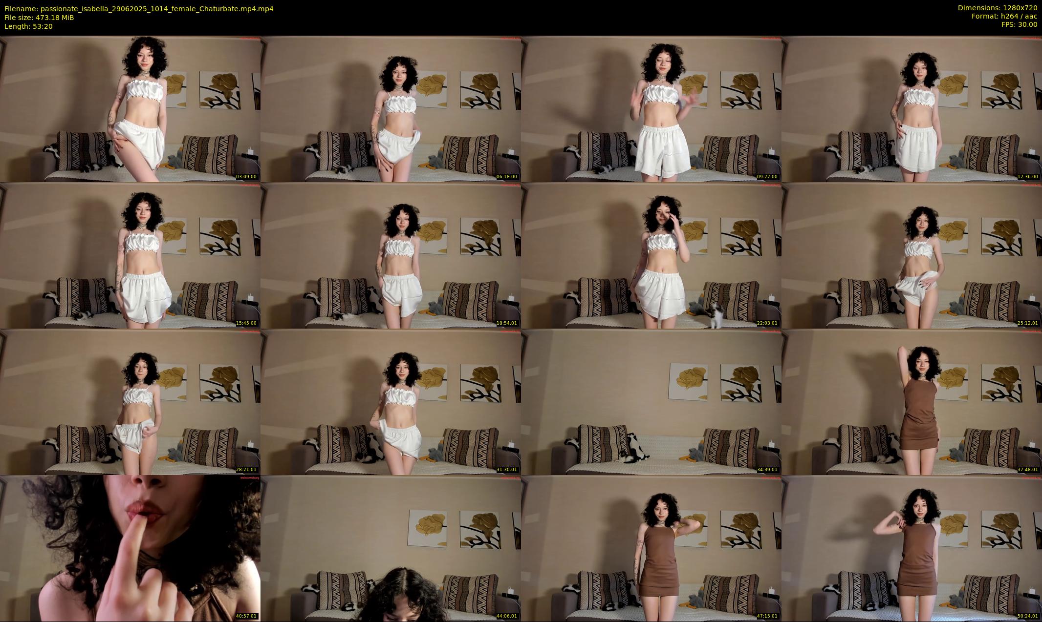 passionate_isabella — 54 minute Chaturbate female cam show recording, 720p, Jun 29, 2025