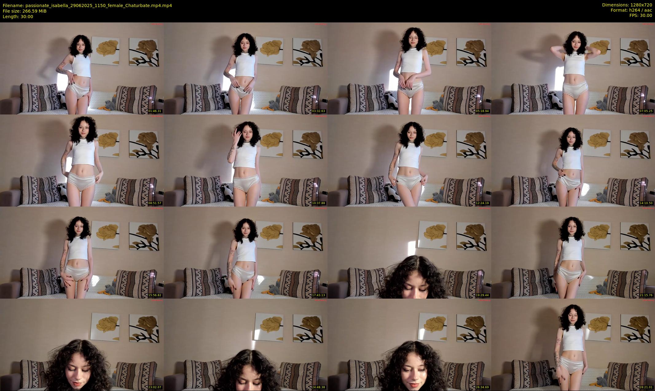 passionate_isabella — 30 minute Chaturbate female cam show recording, 720p, Jun 29, 2025