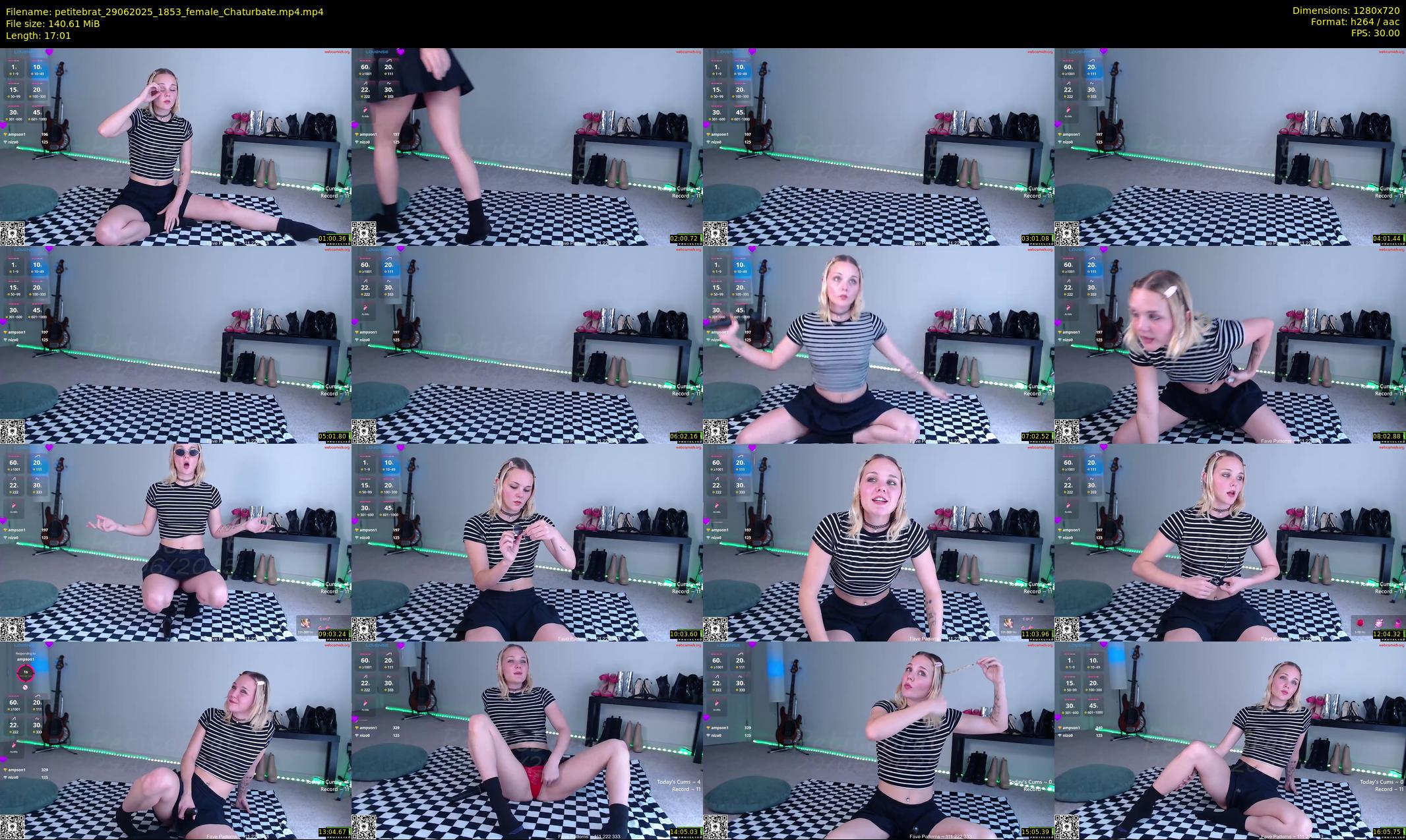 petitebrat — 18 minute Chaturbate female cam show recording, 720p, Jun 29, 2025