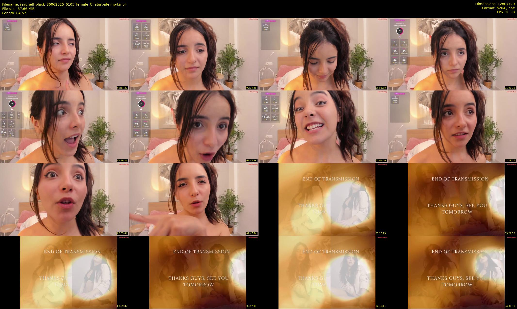 raychell_black — 5 minute Chaturbate female cam show recording, 720p, Jun 30, 2025