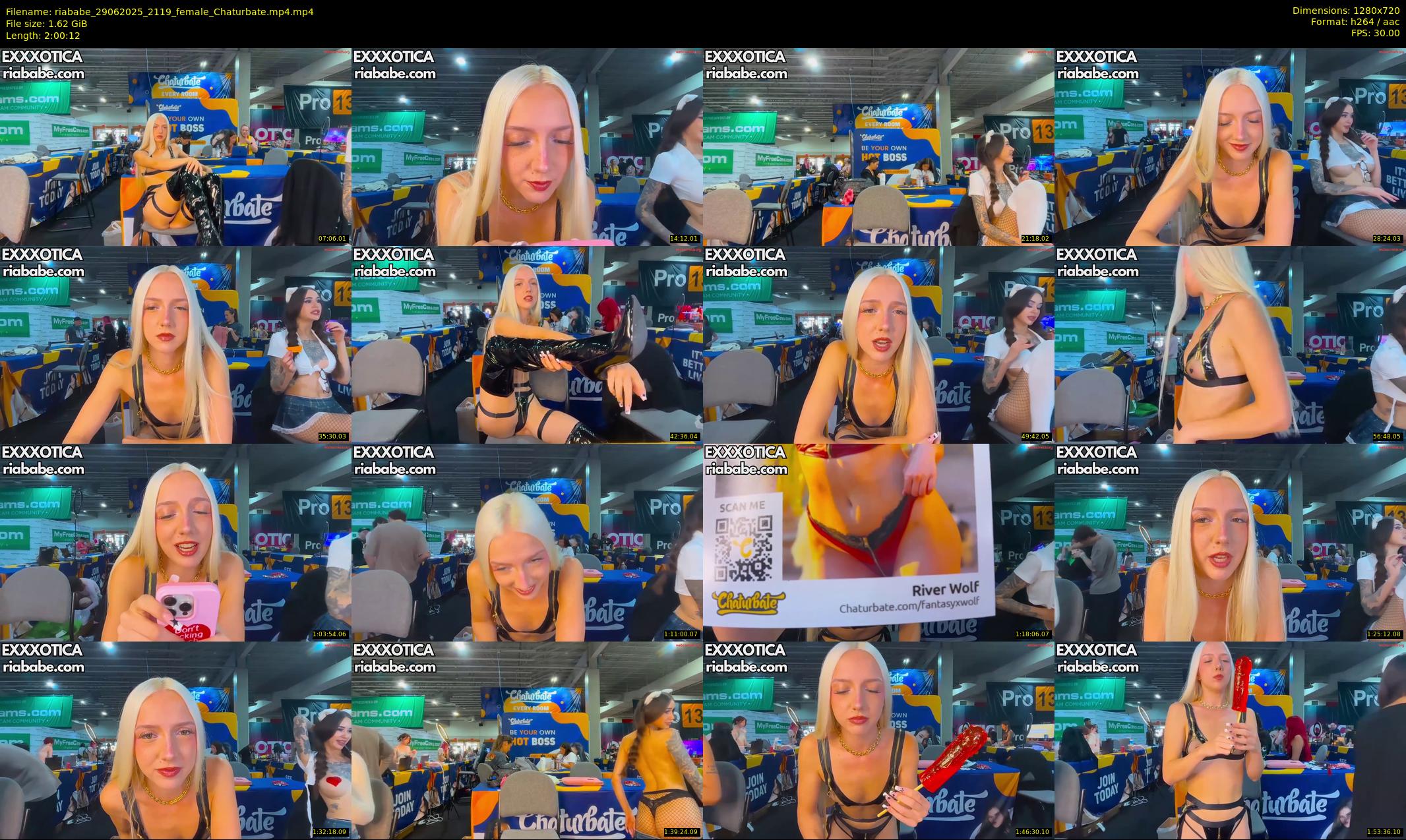 riababe — 121 minute Chaturbate female cam show recording, 720p, Jun 29, 2025