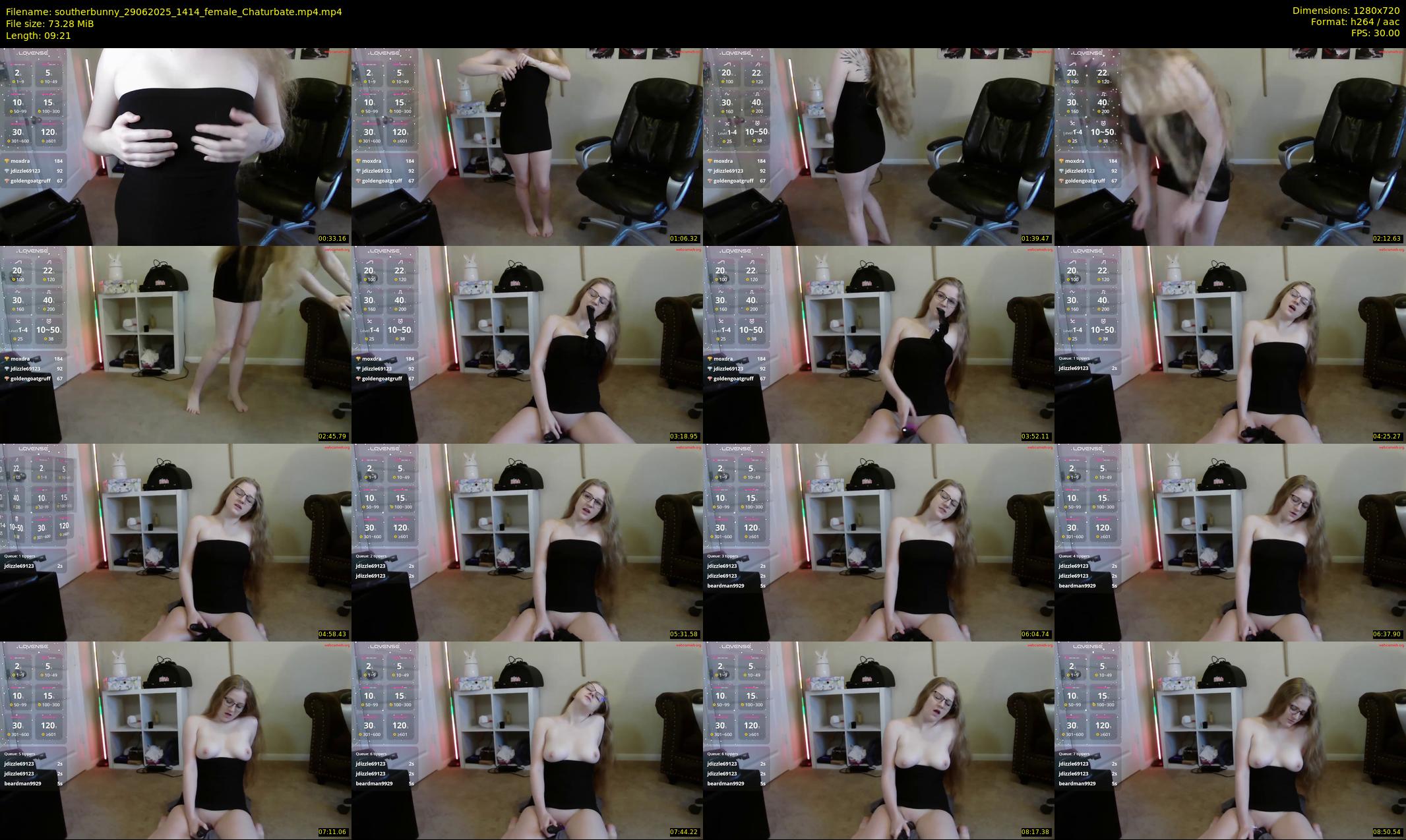 southerbunny — 10 minute Chaturbate female cam show recording, 720p, Jun 29, 2025