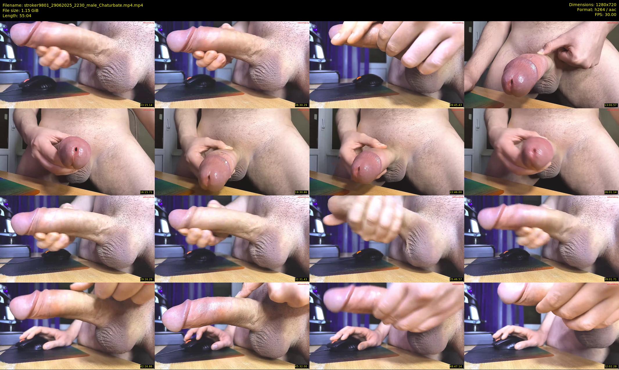 stroker9801 — 56 minute Chaturbate male cam show recording, 720p, Jun 29, 2025